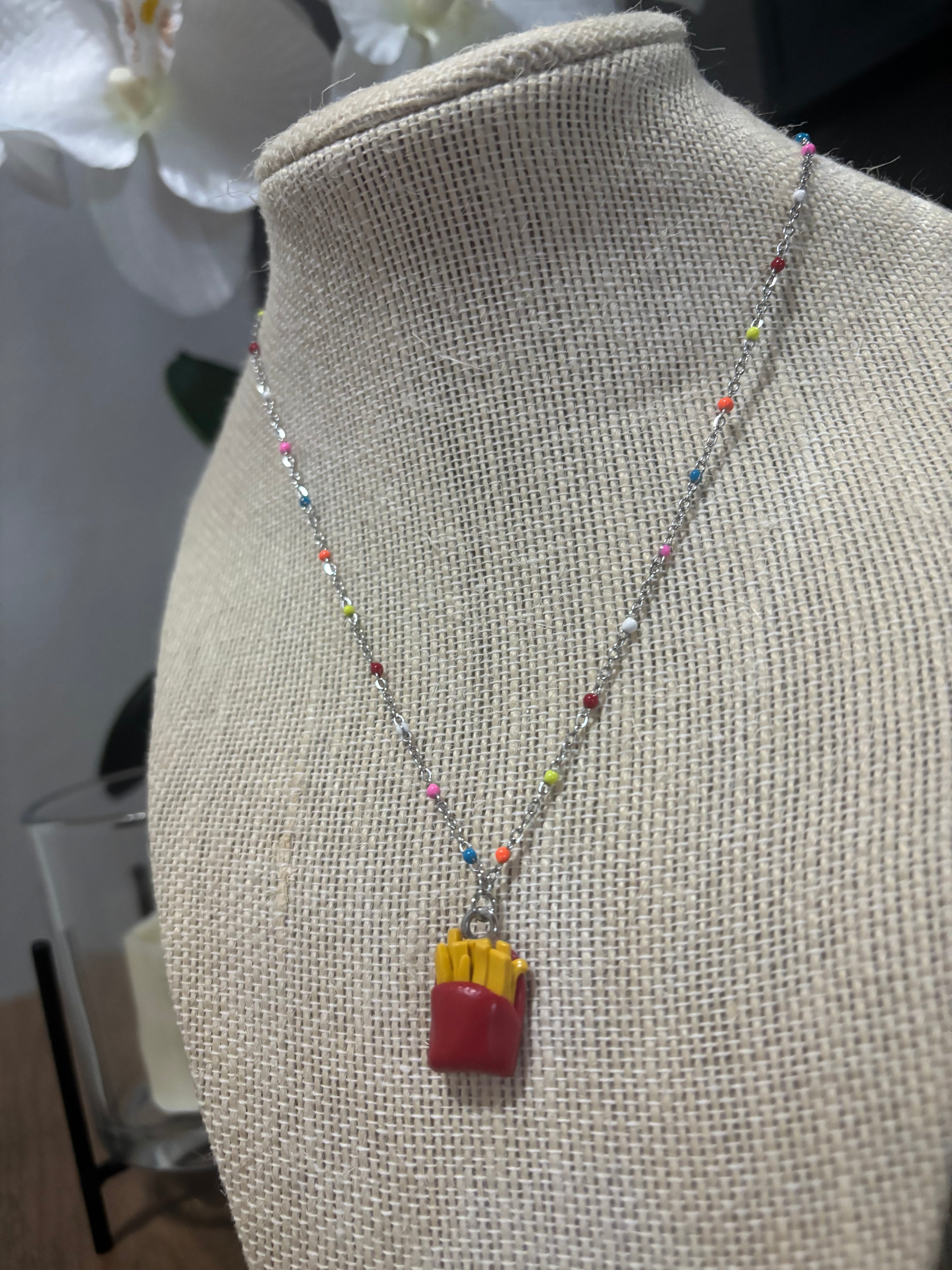 French Fries Necklace