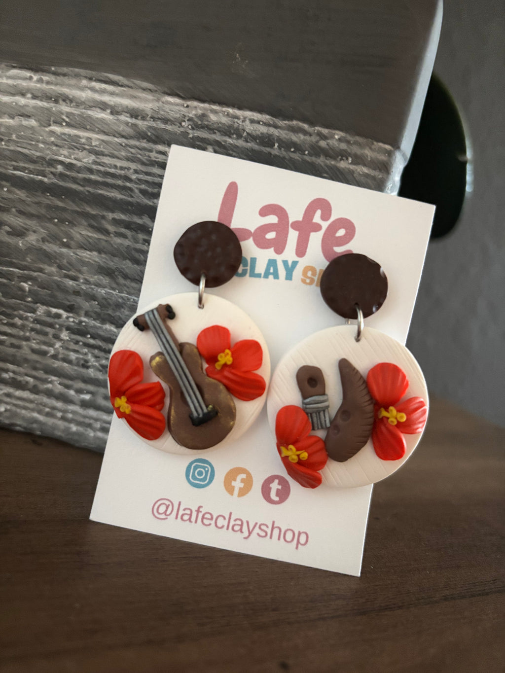 Guitar and Guiro Earrings
