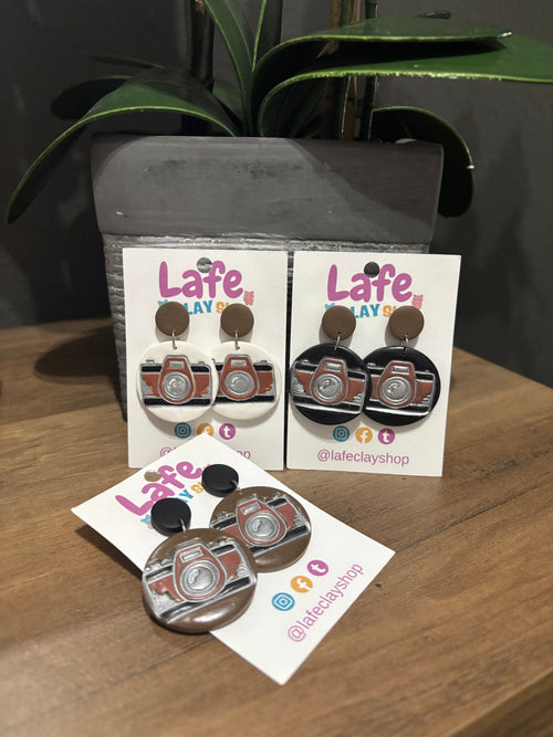 Camera Earrings