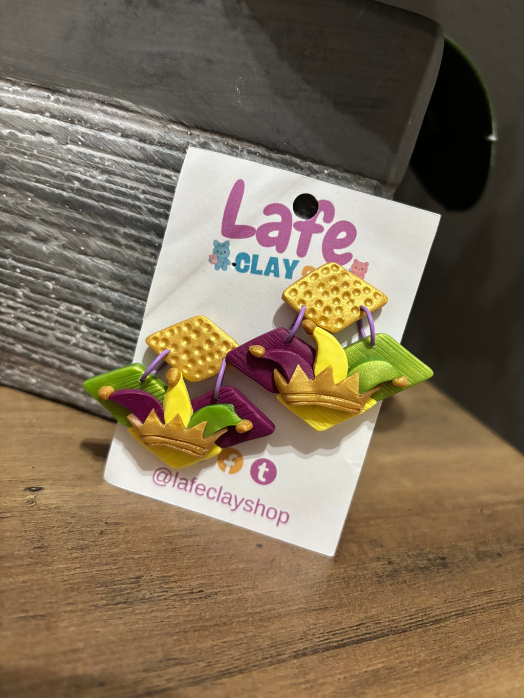 Jester Hat Mardi Gras Earrings