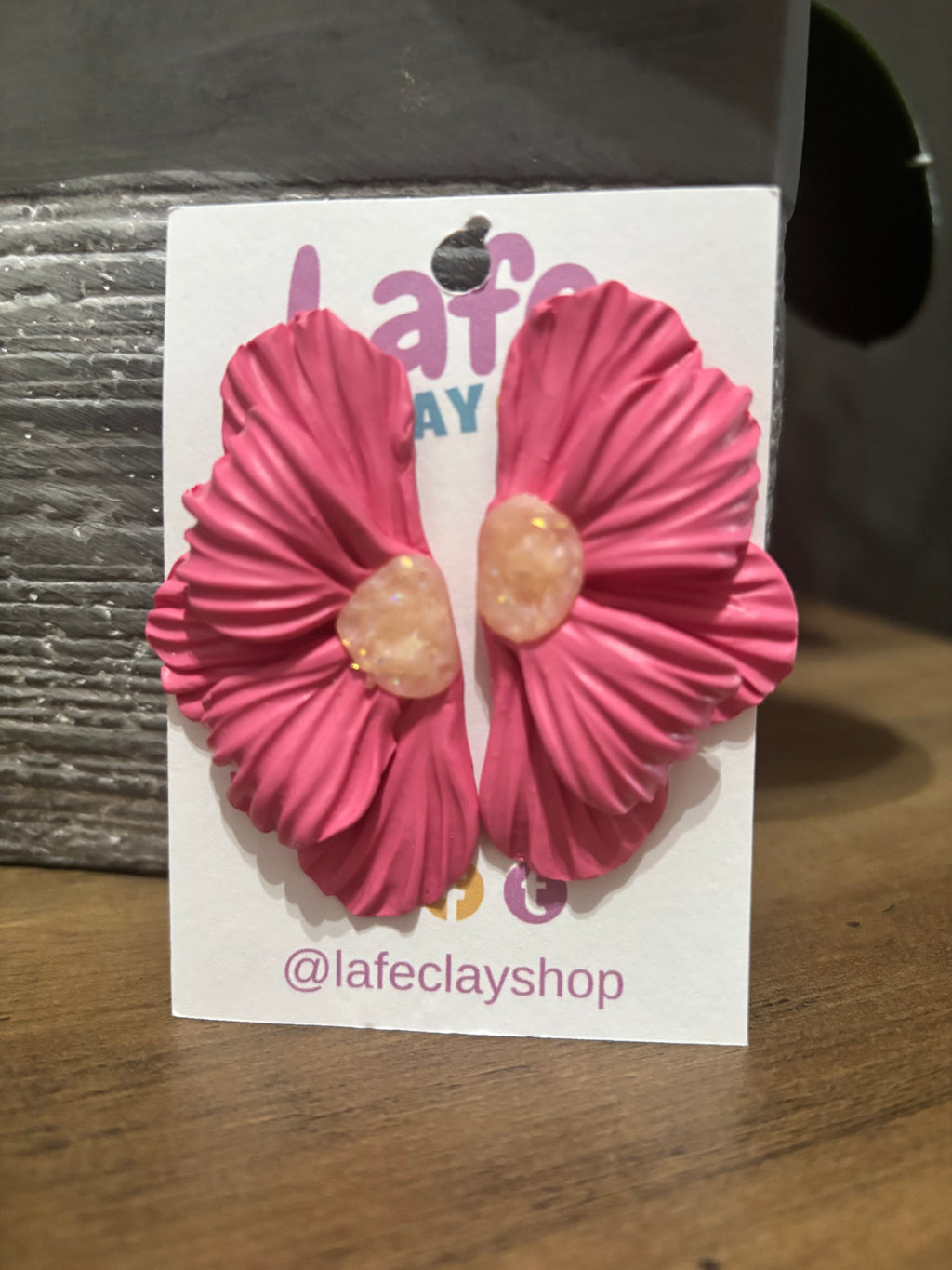 Pink Flowers Earrings