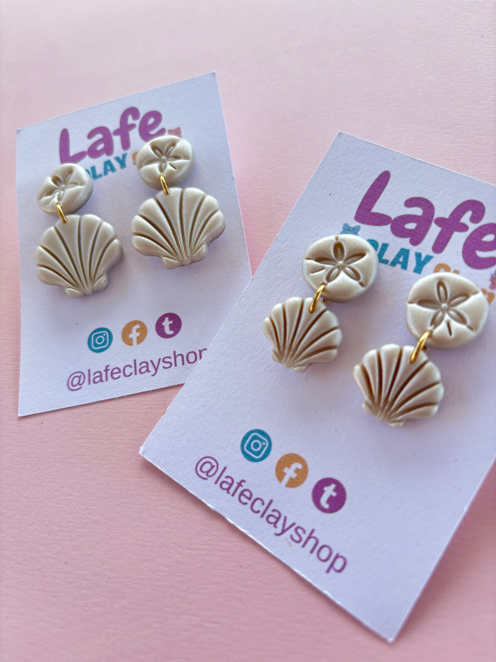 White Seashells Earrings