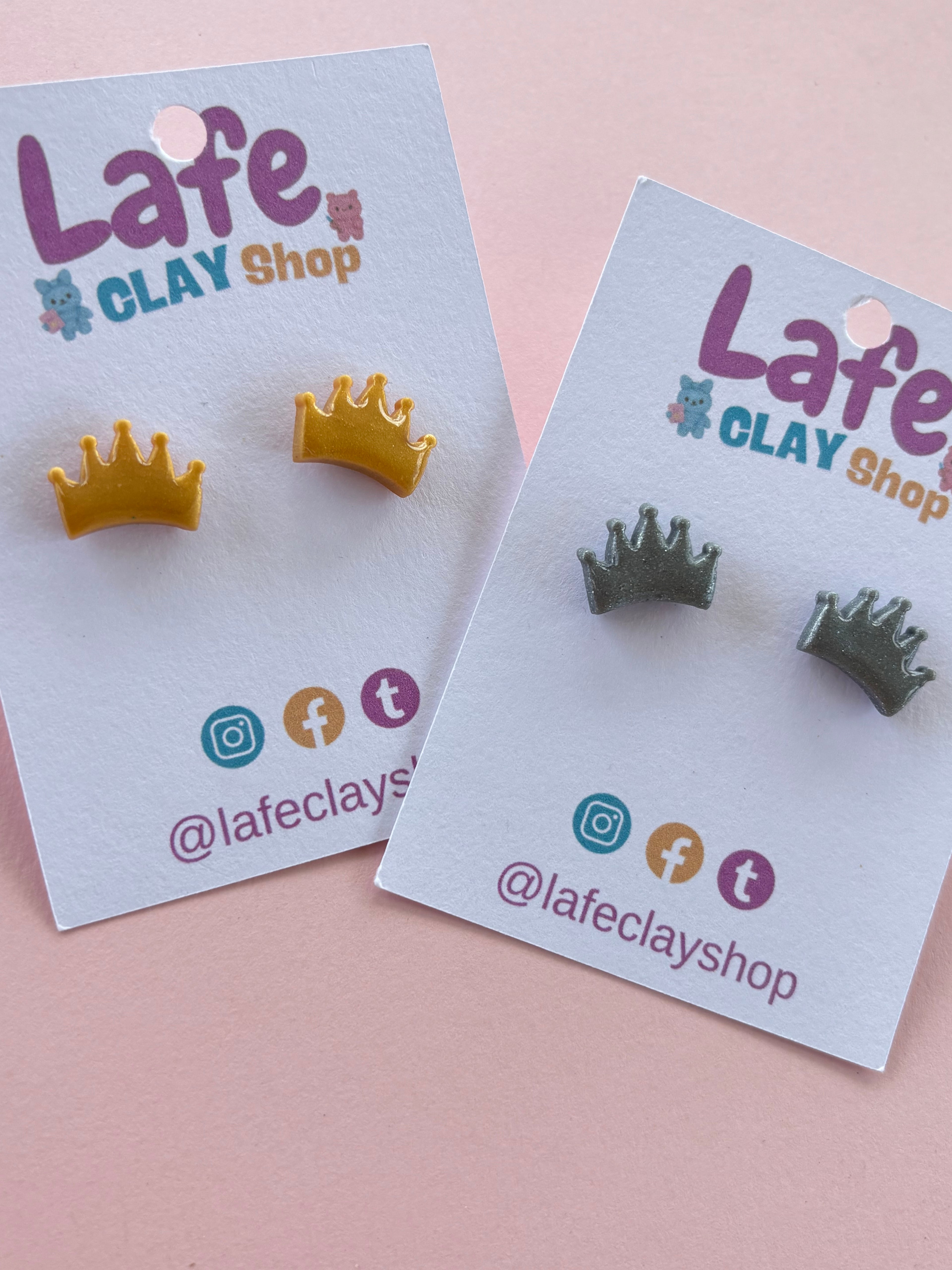 Crown Stud Earrings