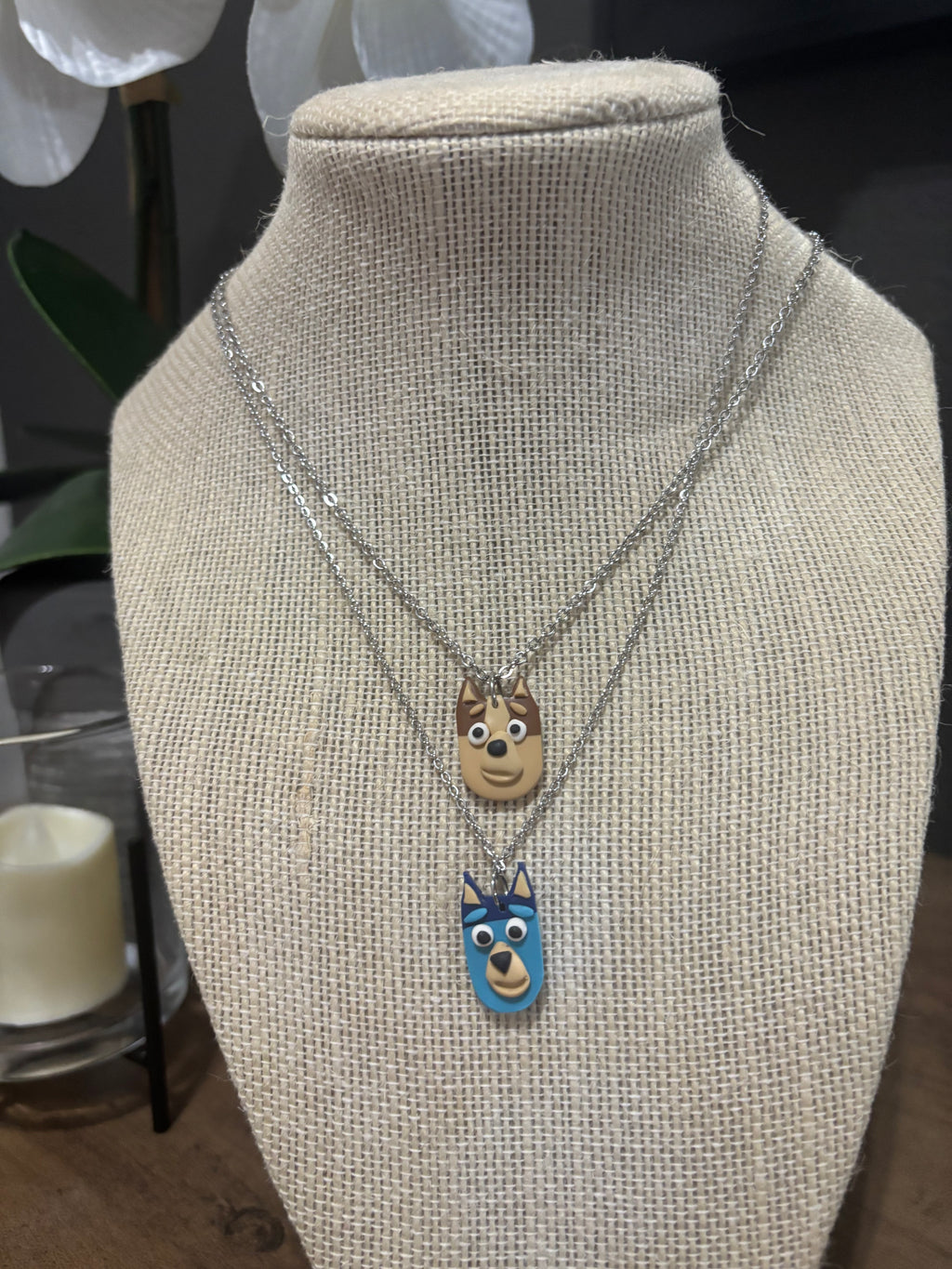 Bluey and Bingo Necklace