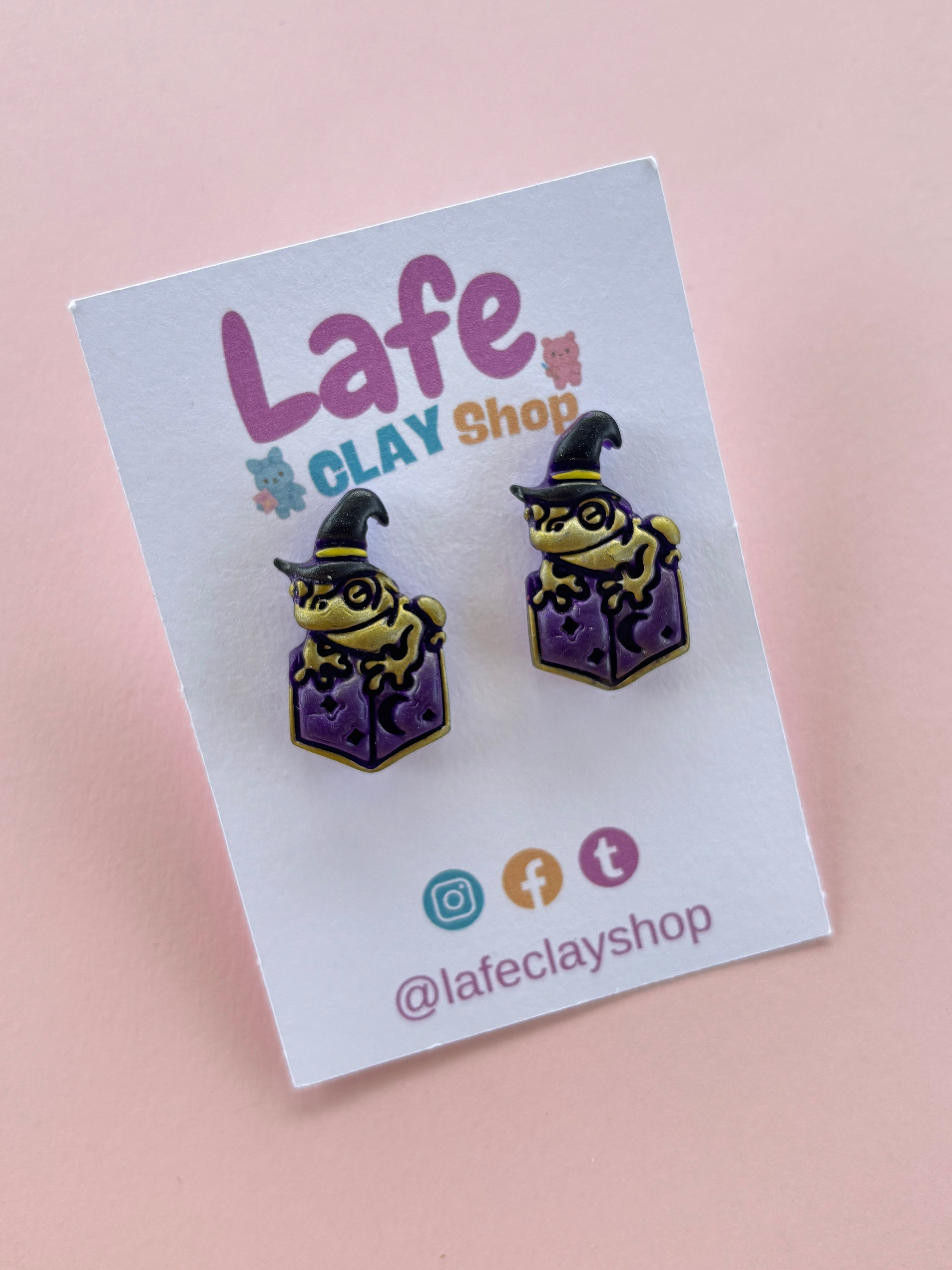 Magic Frog Studs Earrings