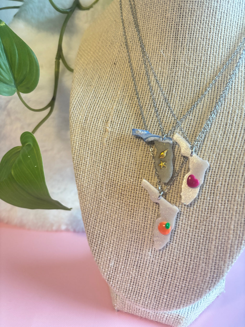 Florida Map Necklace