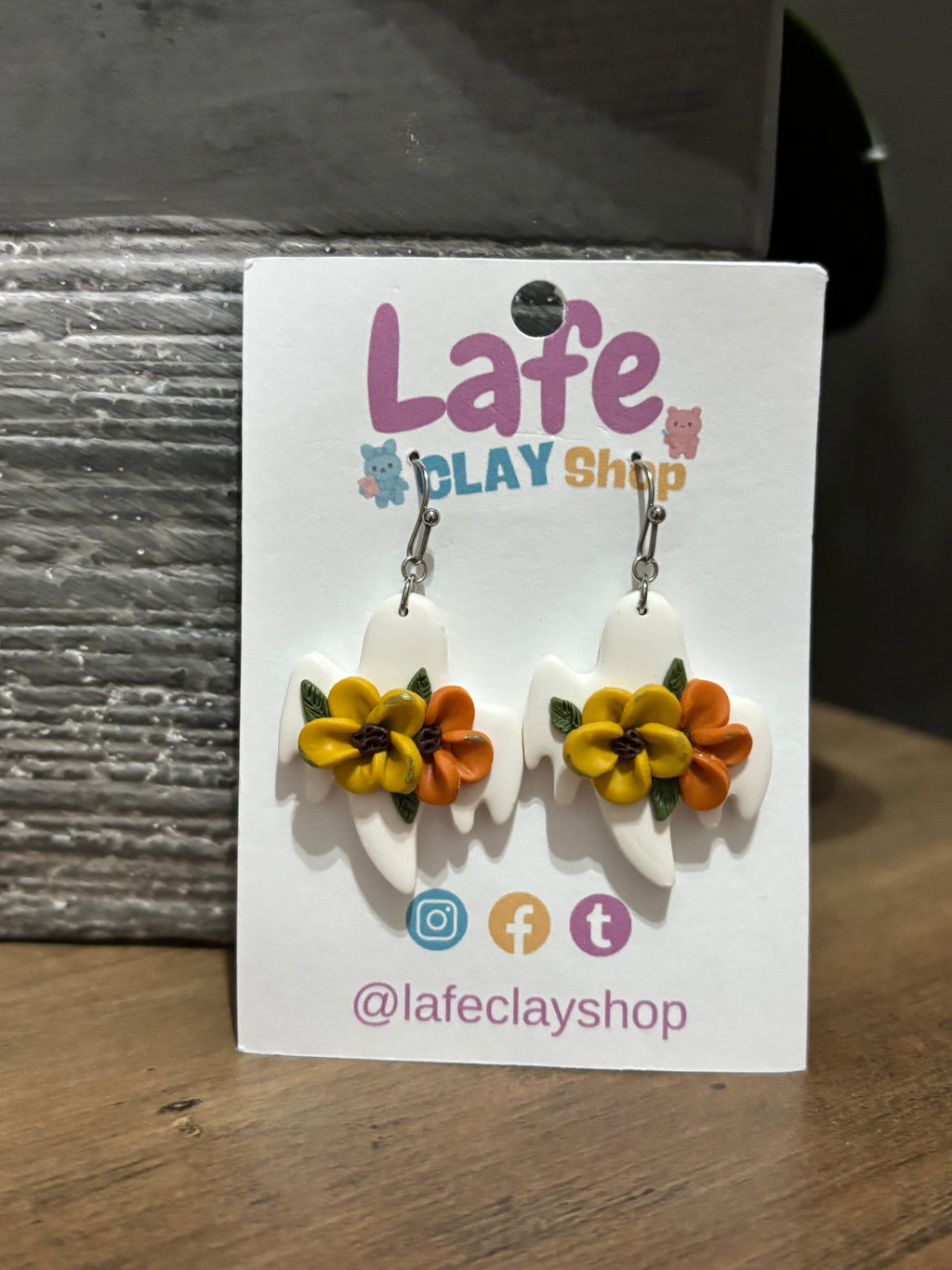 Fall Ghost Earrings