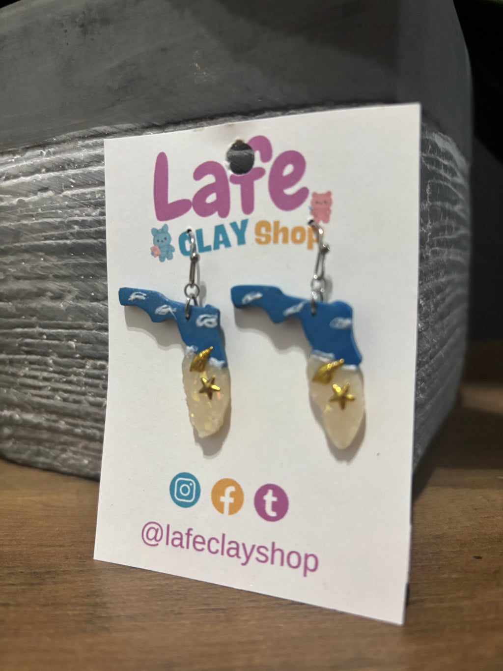 Florida Map Earrings
