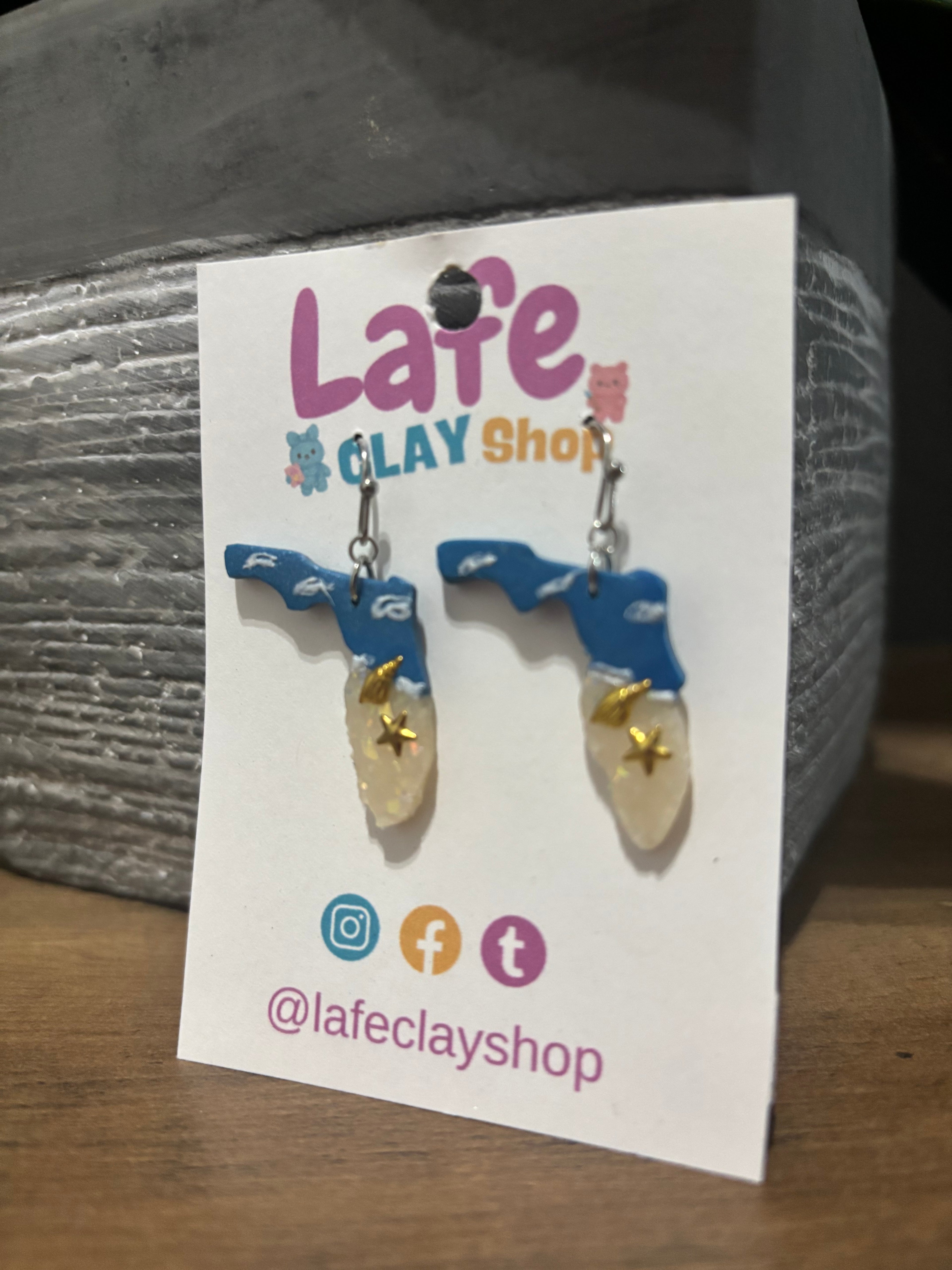 Florida Map Earrings