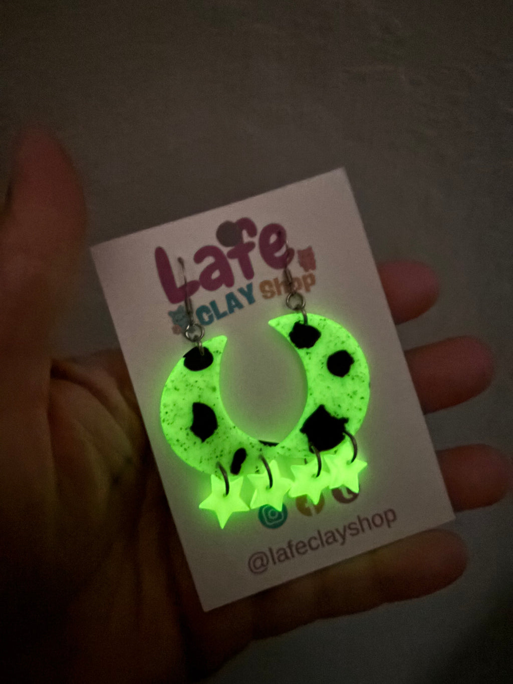 Moon Glow in the Dark Earrings
