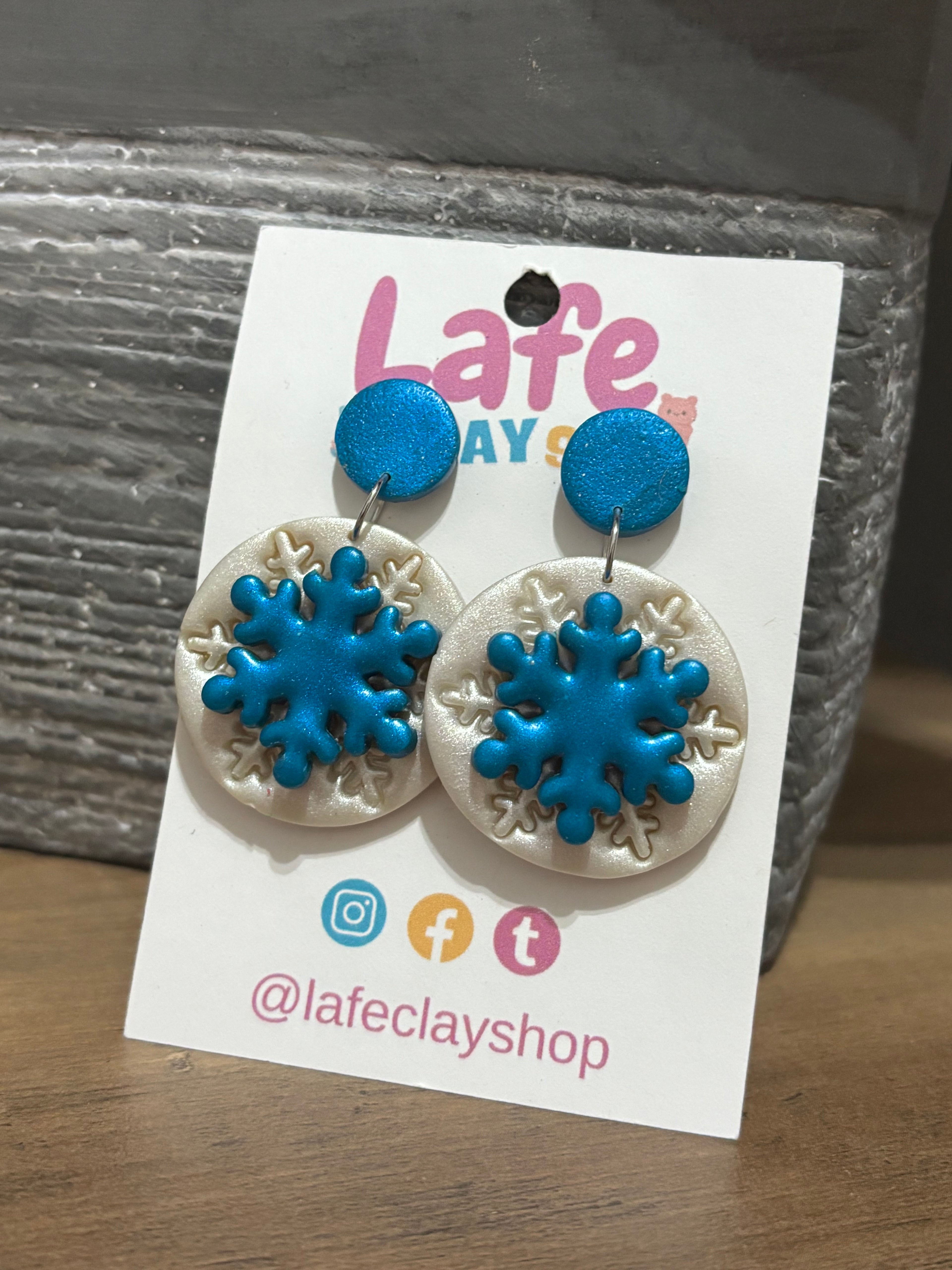 Snow Christmas Earrings