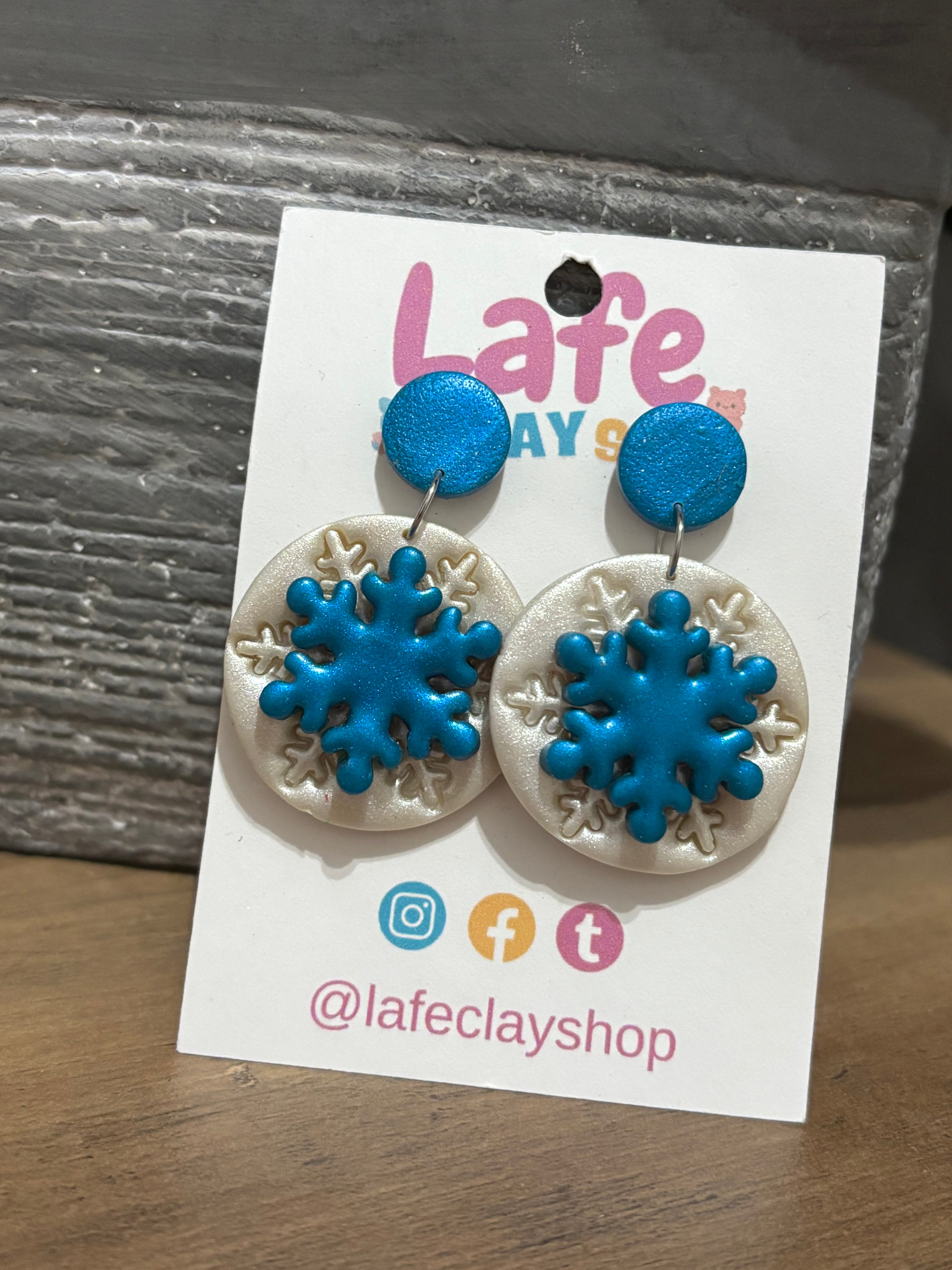 Snow Christmas Earrings