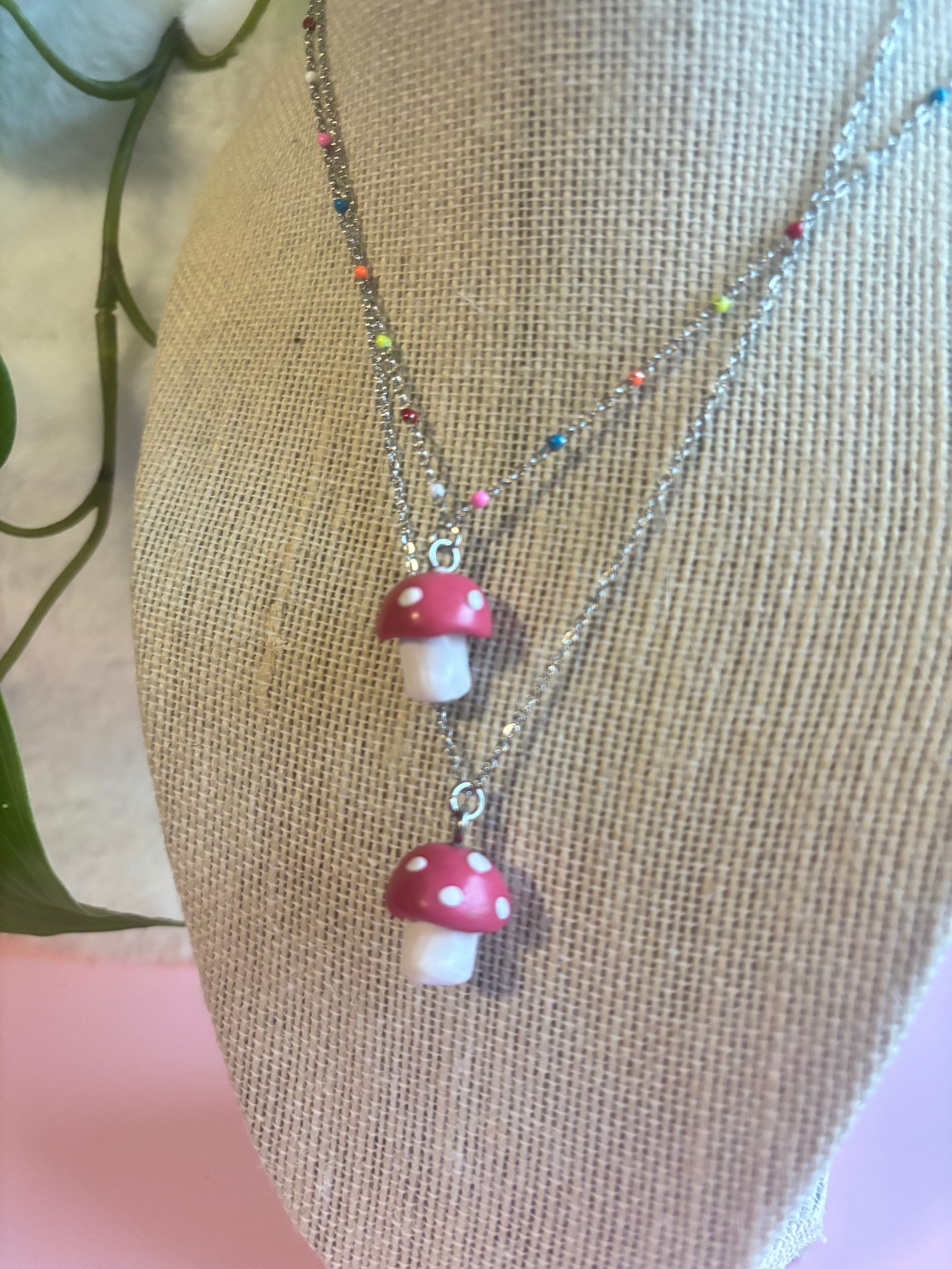 Mushroom Necklace