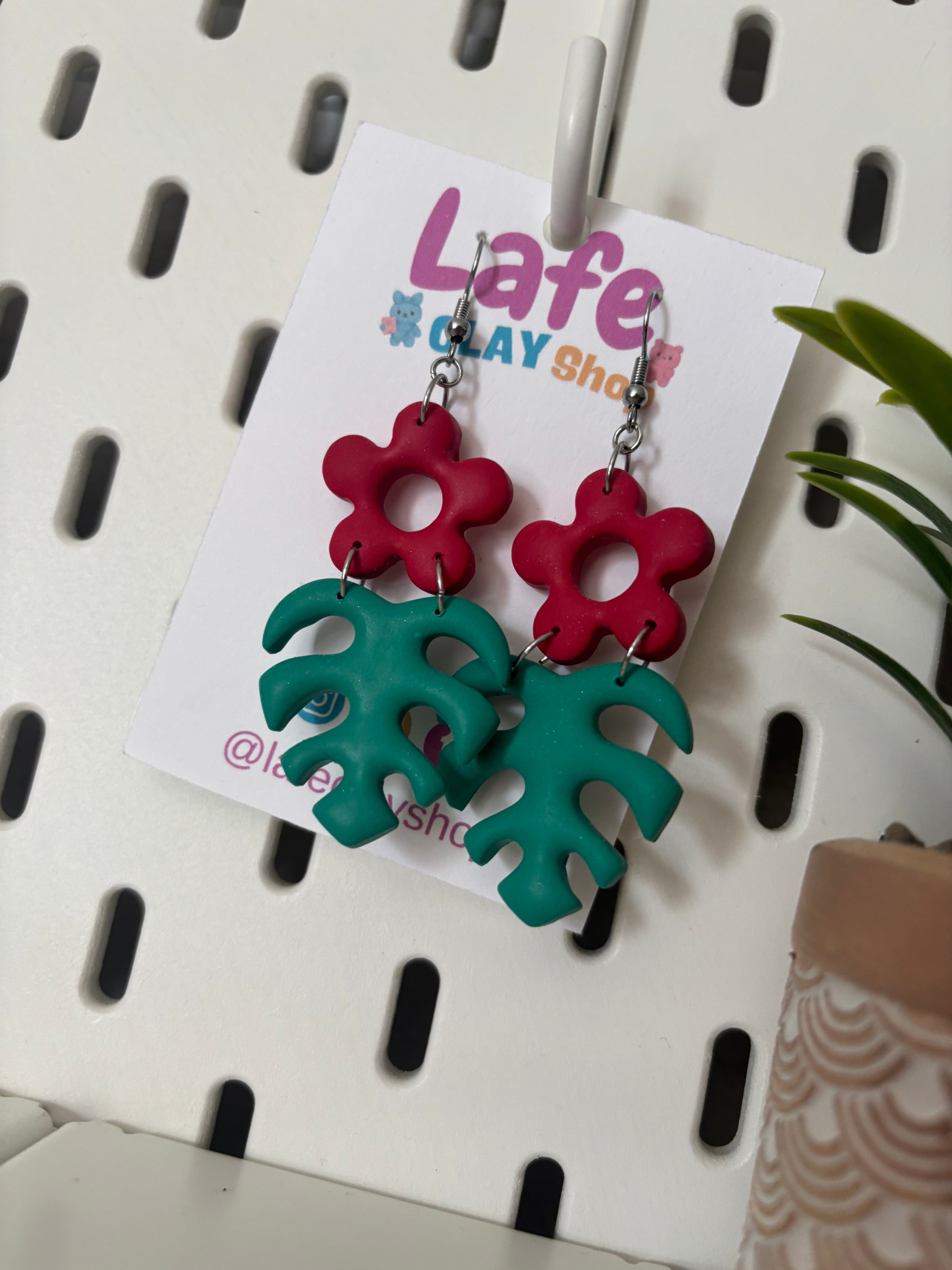 Tropical Flower Earrings