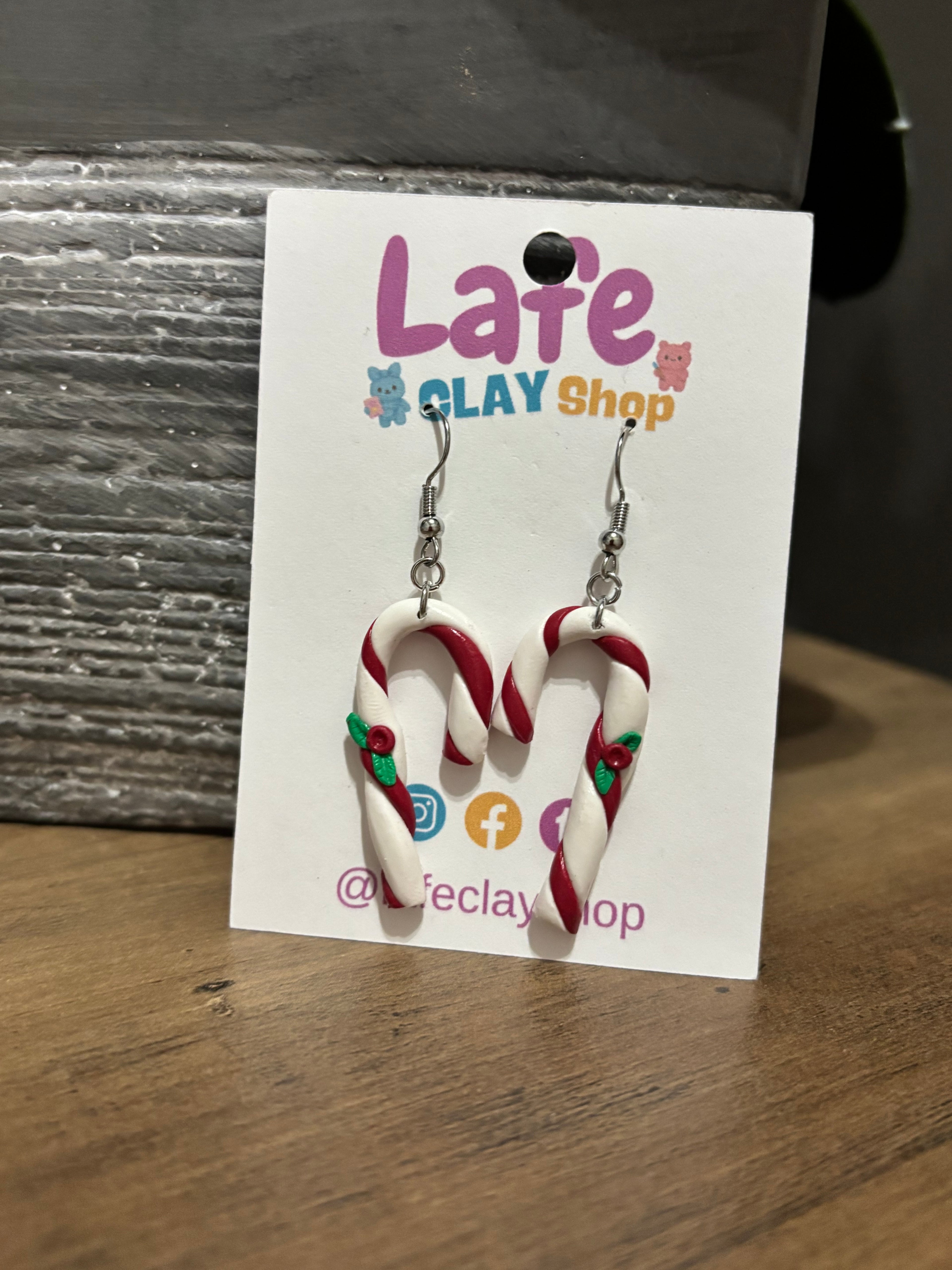 Candy Cane Earrings