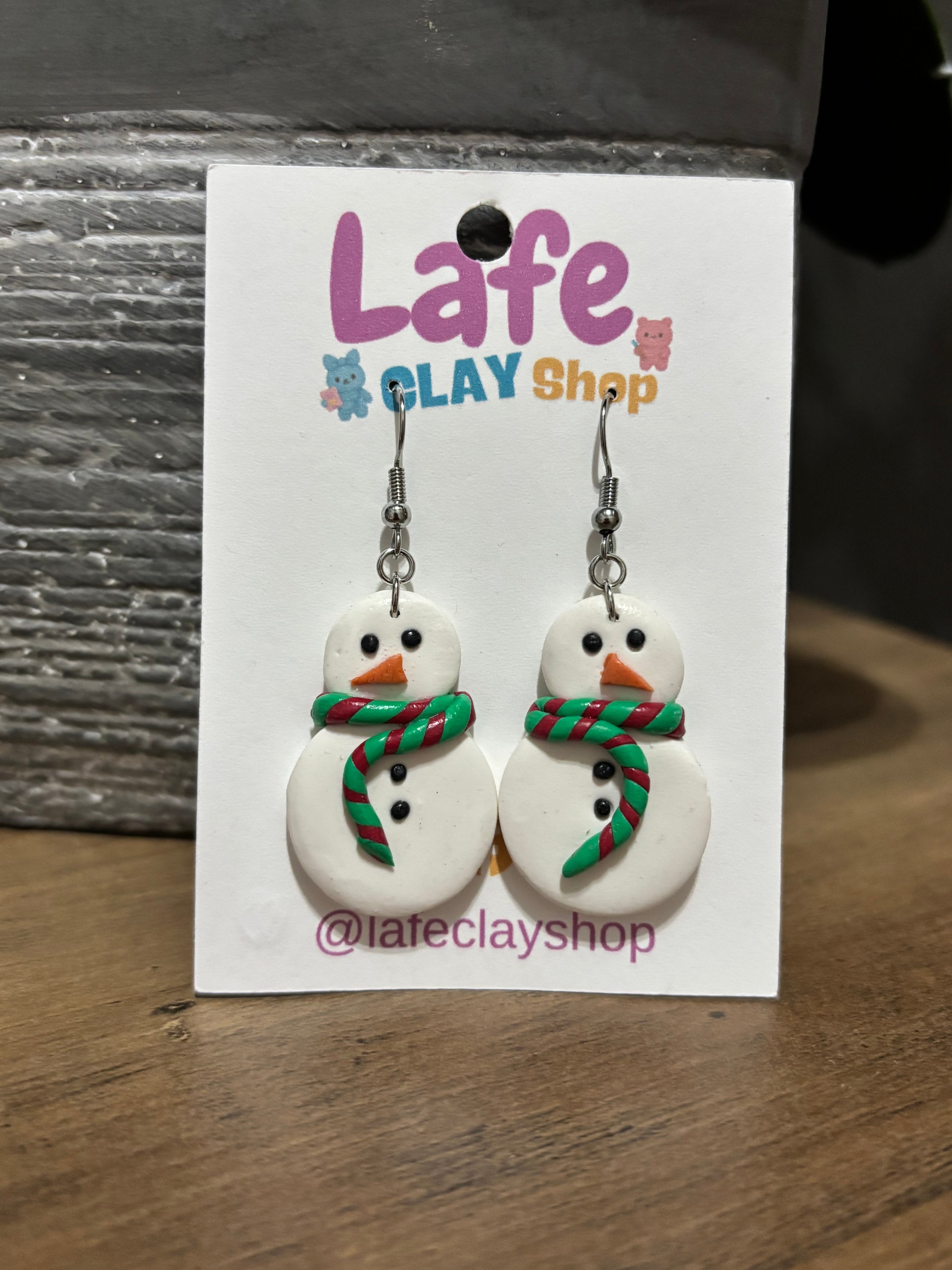 Snowman Earrings