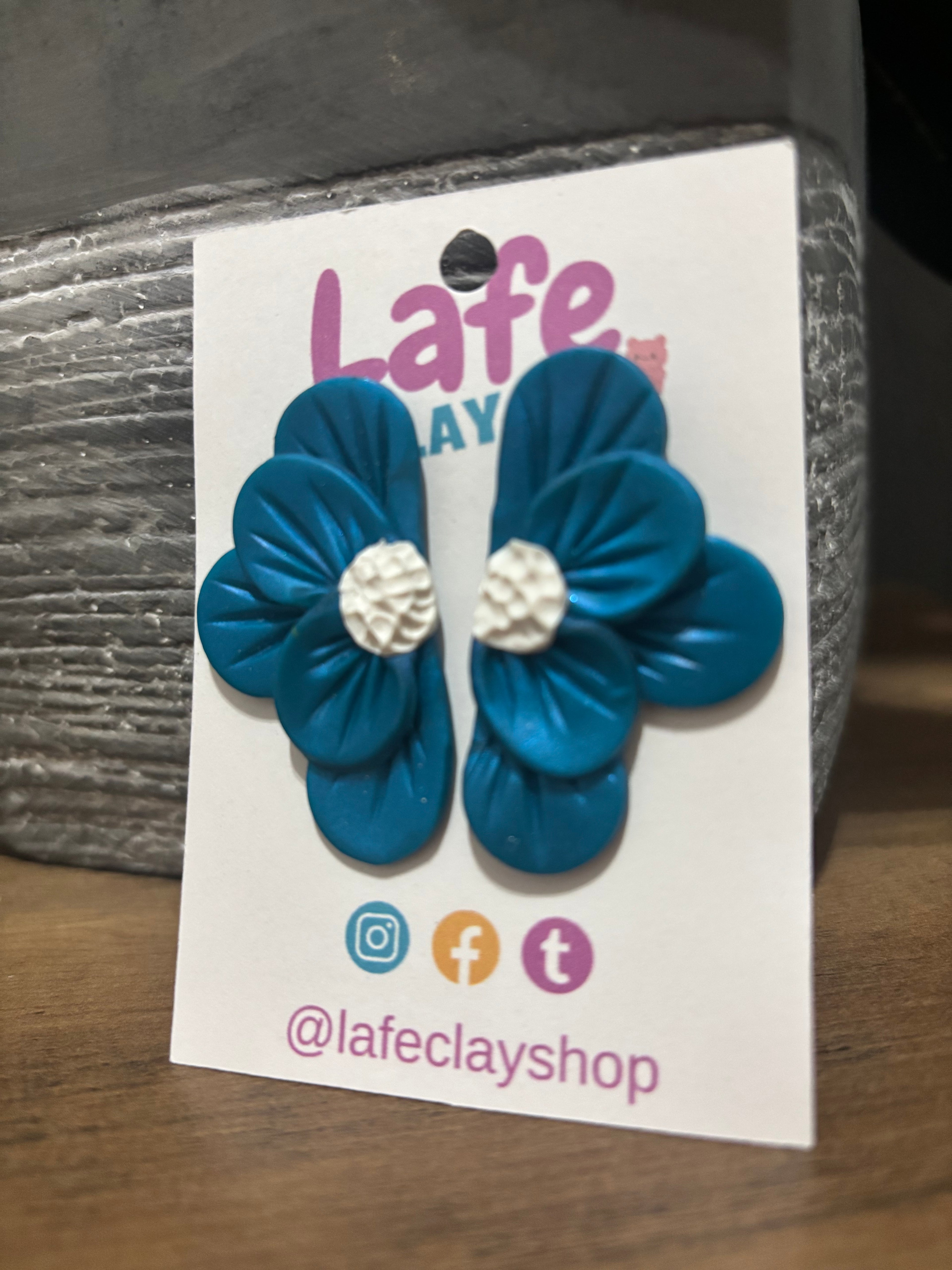 Blue Flowers Earrings