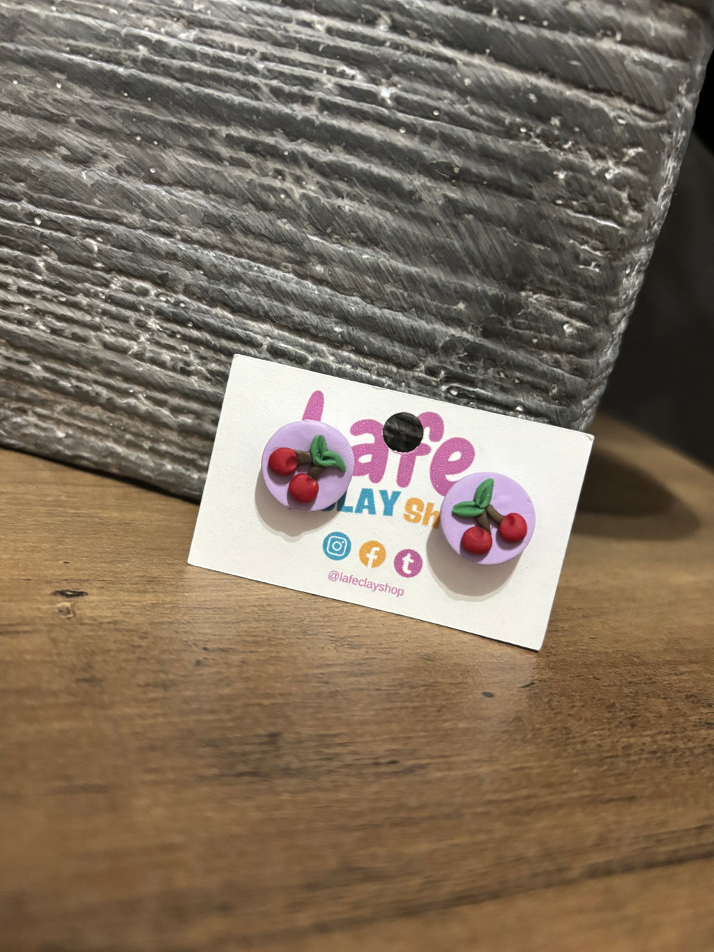 Cherries Studs