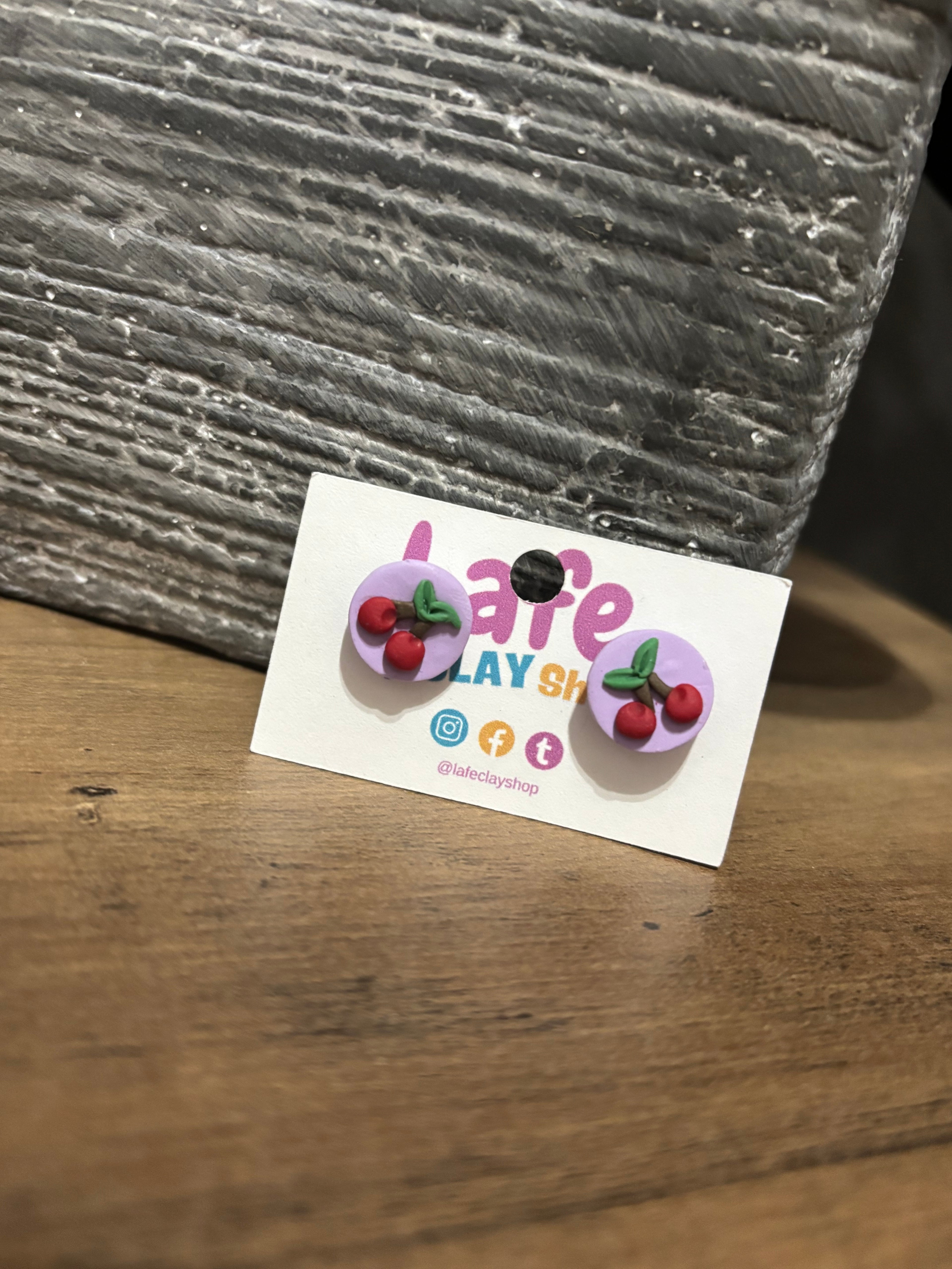 Cherries Studs