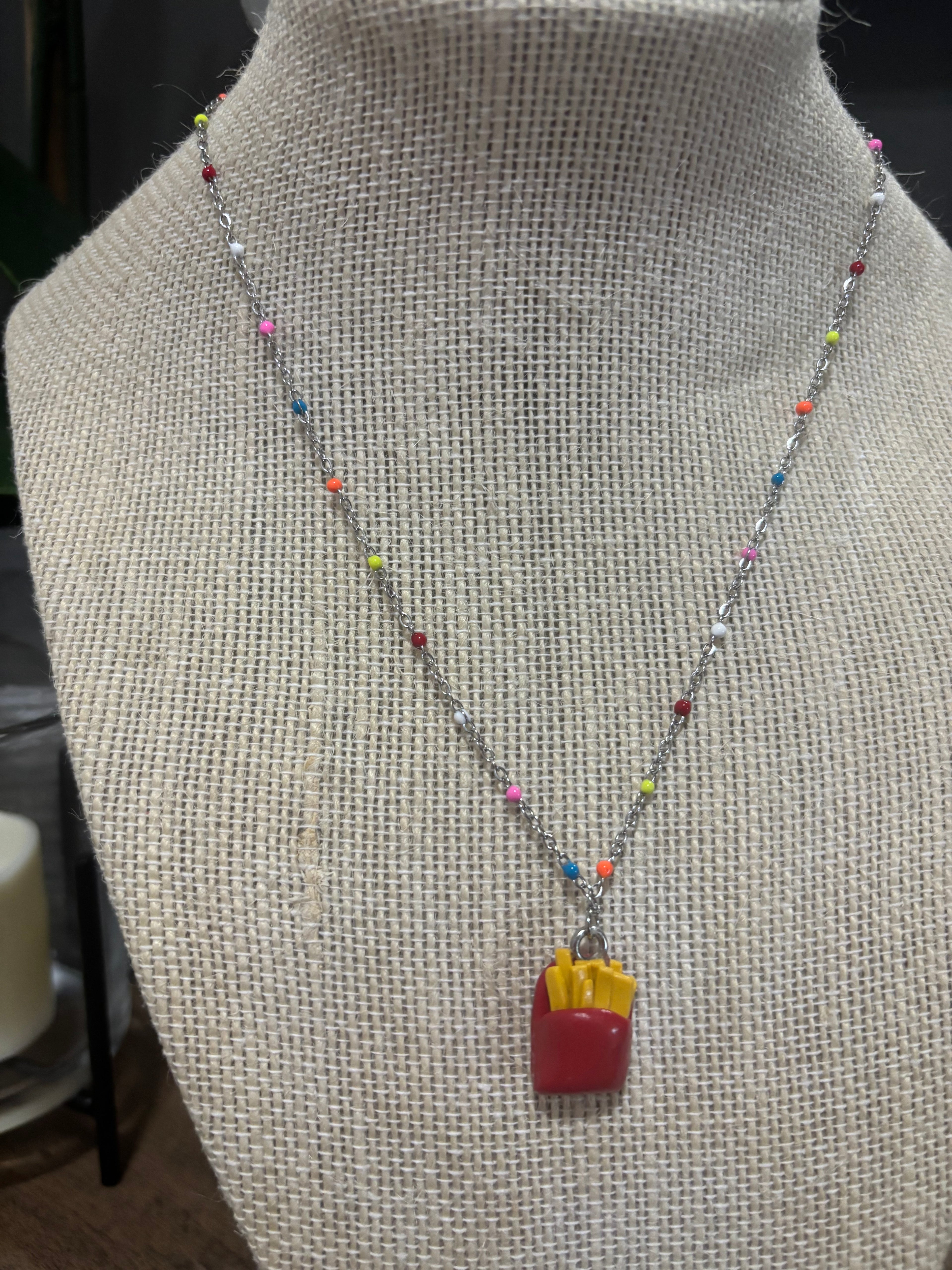 French Fries Necklace