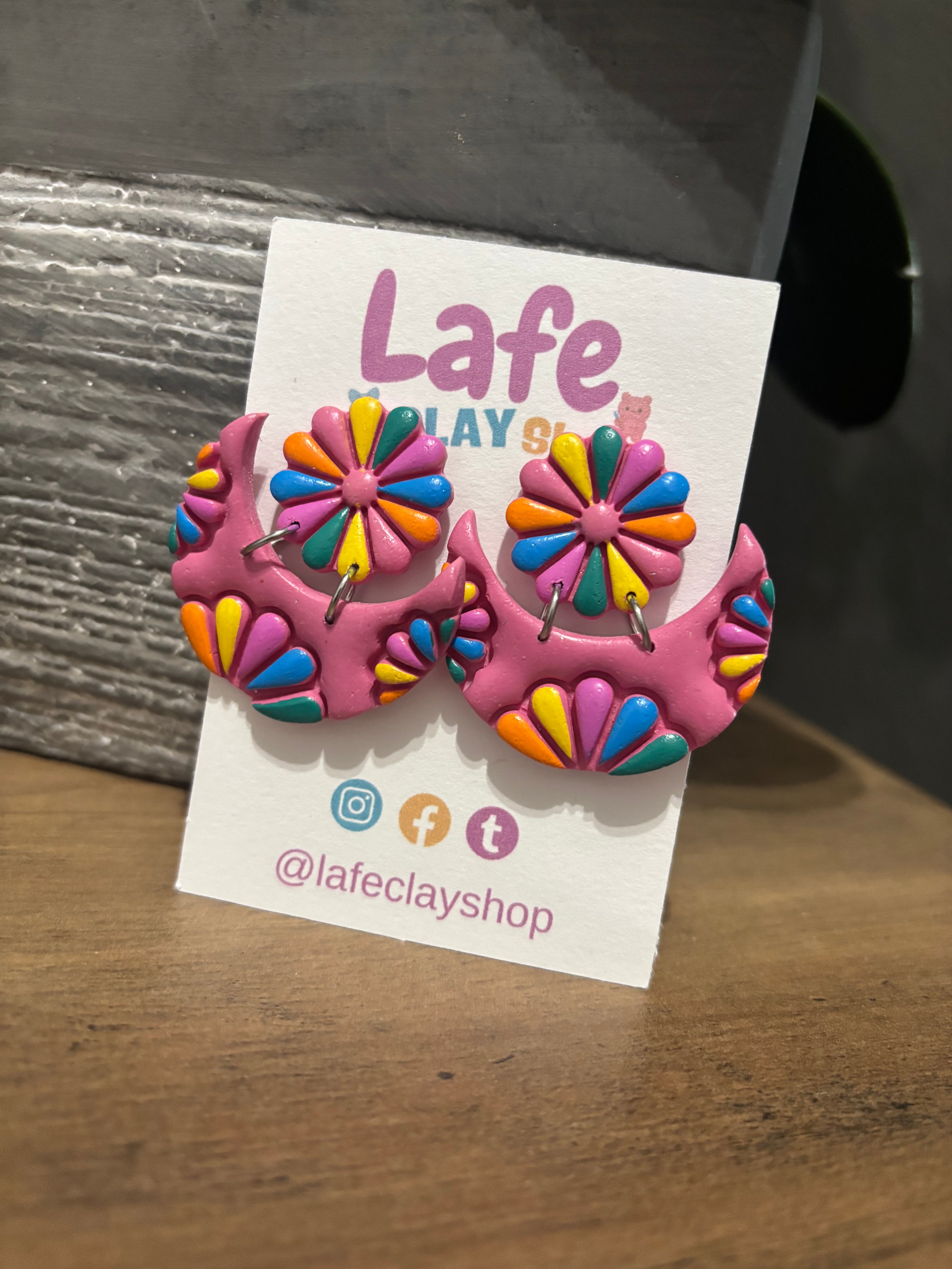 Colorful Flowers Earrings