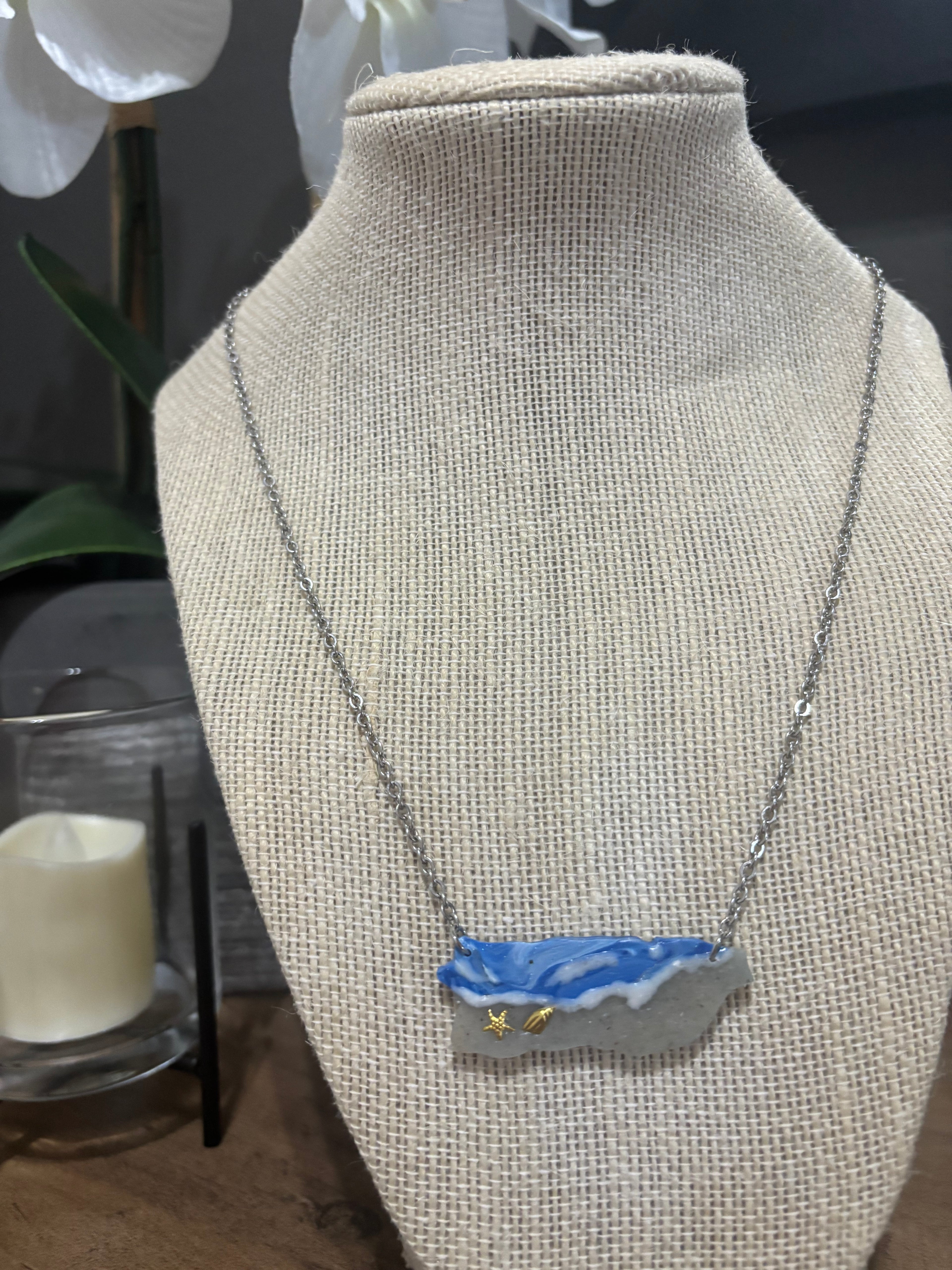 Puerto Rico Map Necklace