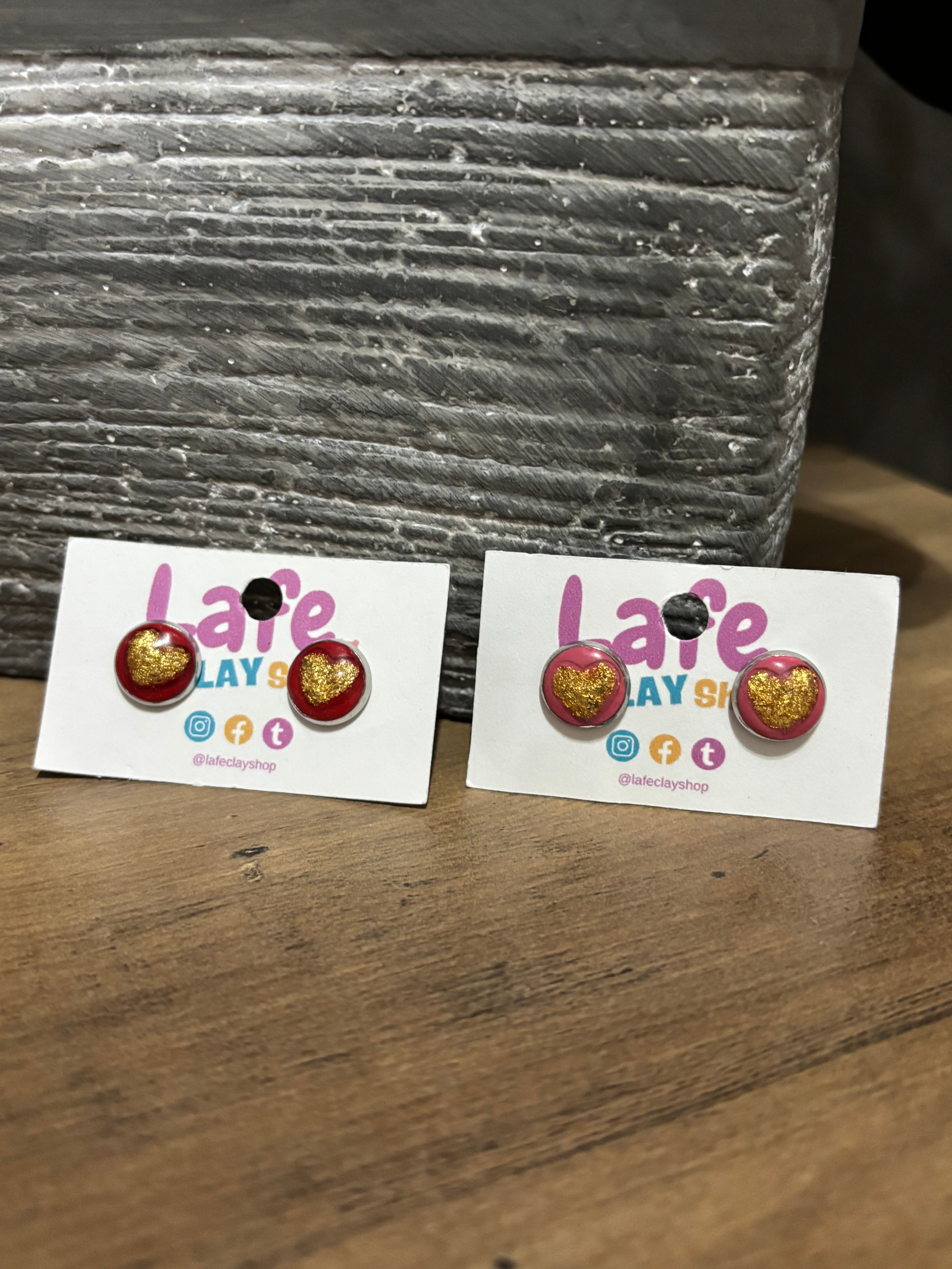 Heart Studs