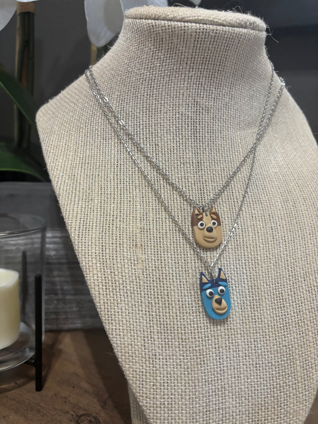Bluey and Bingo Necklace
