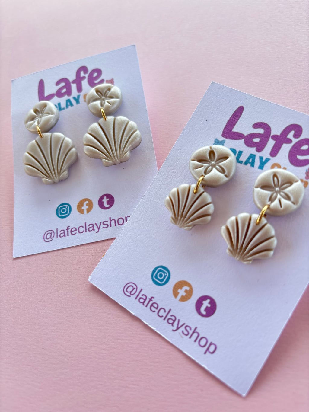 White Seashells Earrings