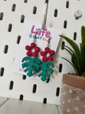 Tropical Flower Earrings