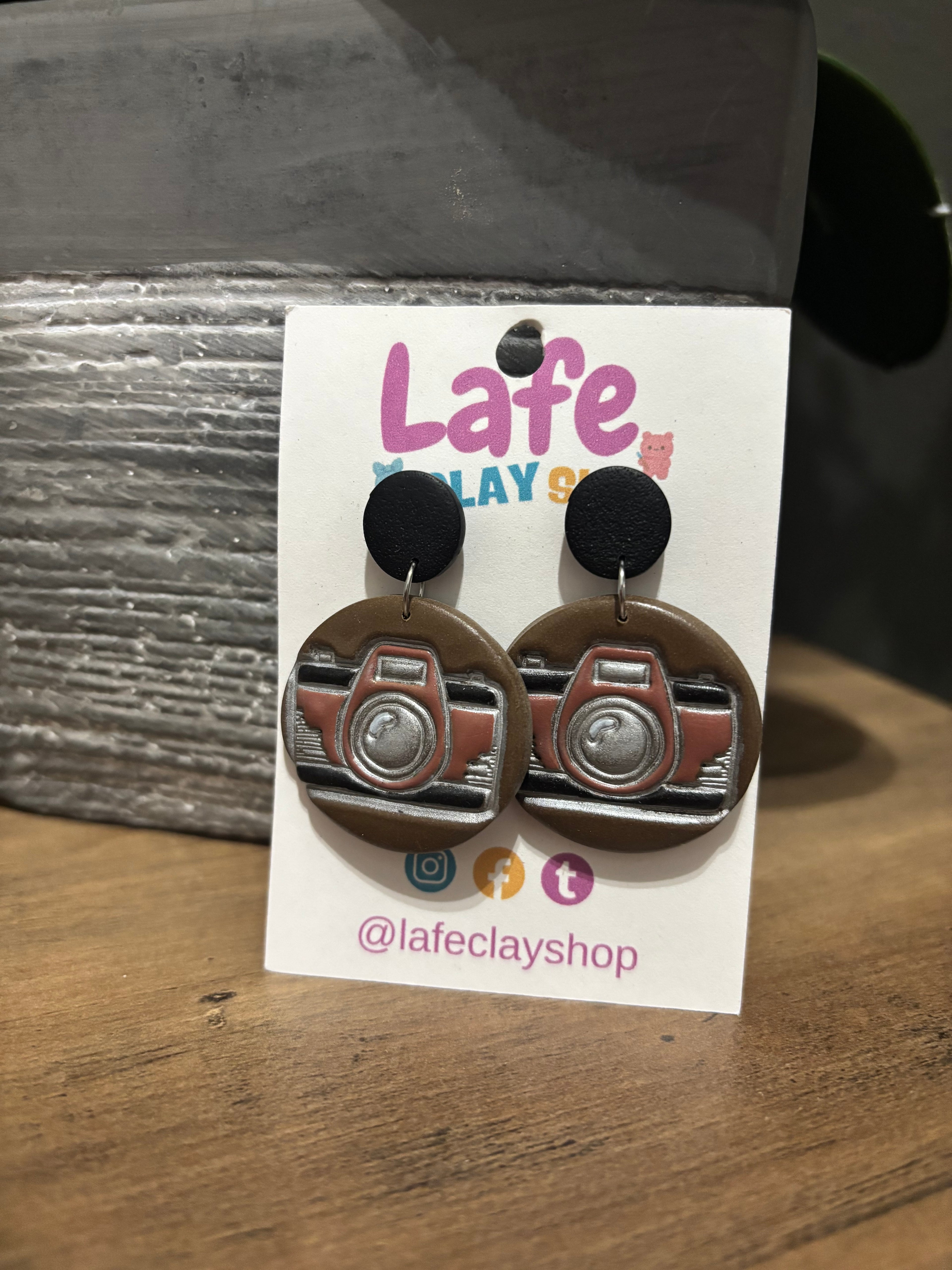 Camera Earrings