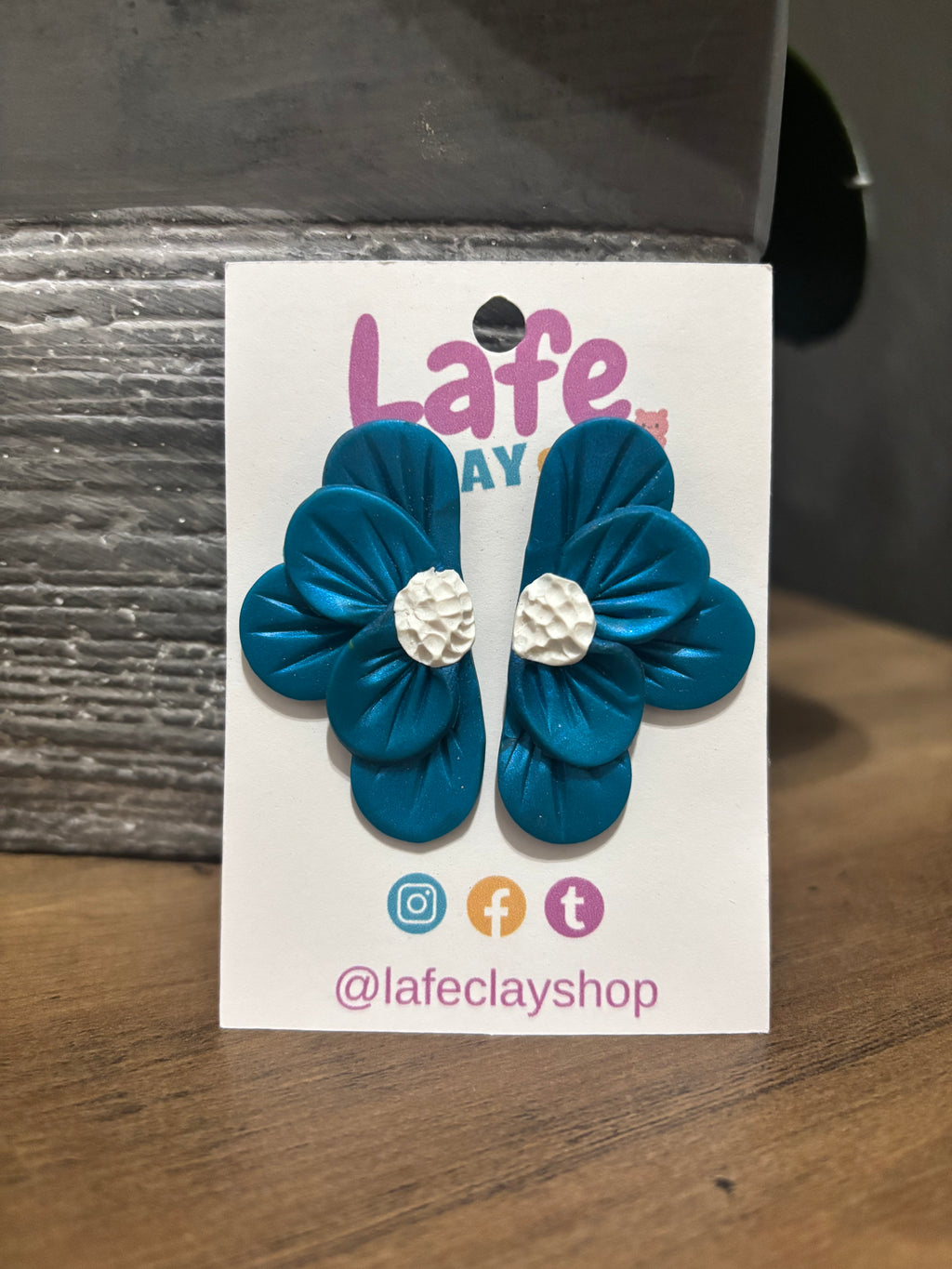 Blue Flowers Earrings