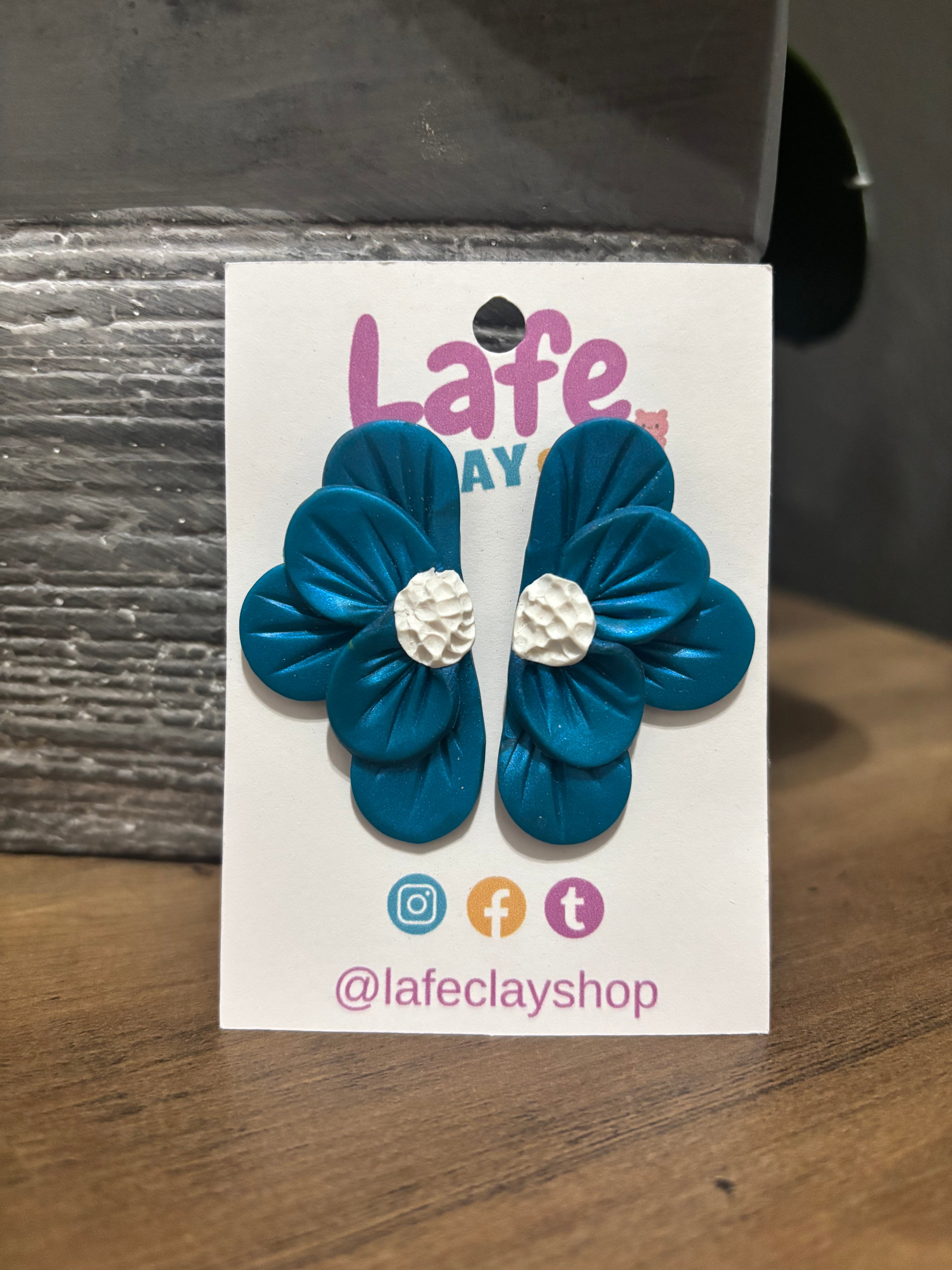 Blue Flowers Earrings