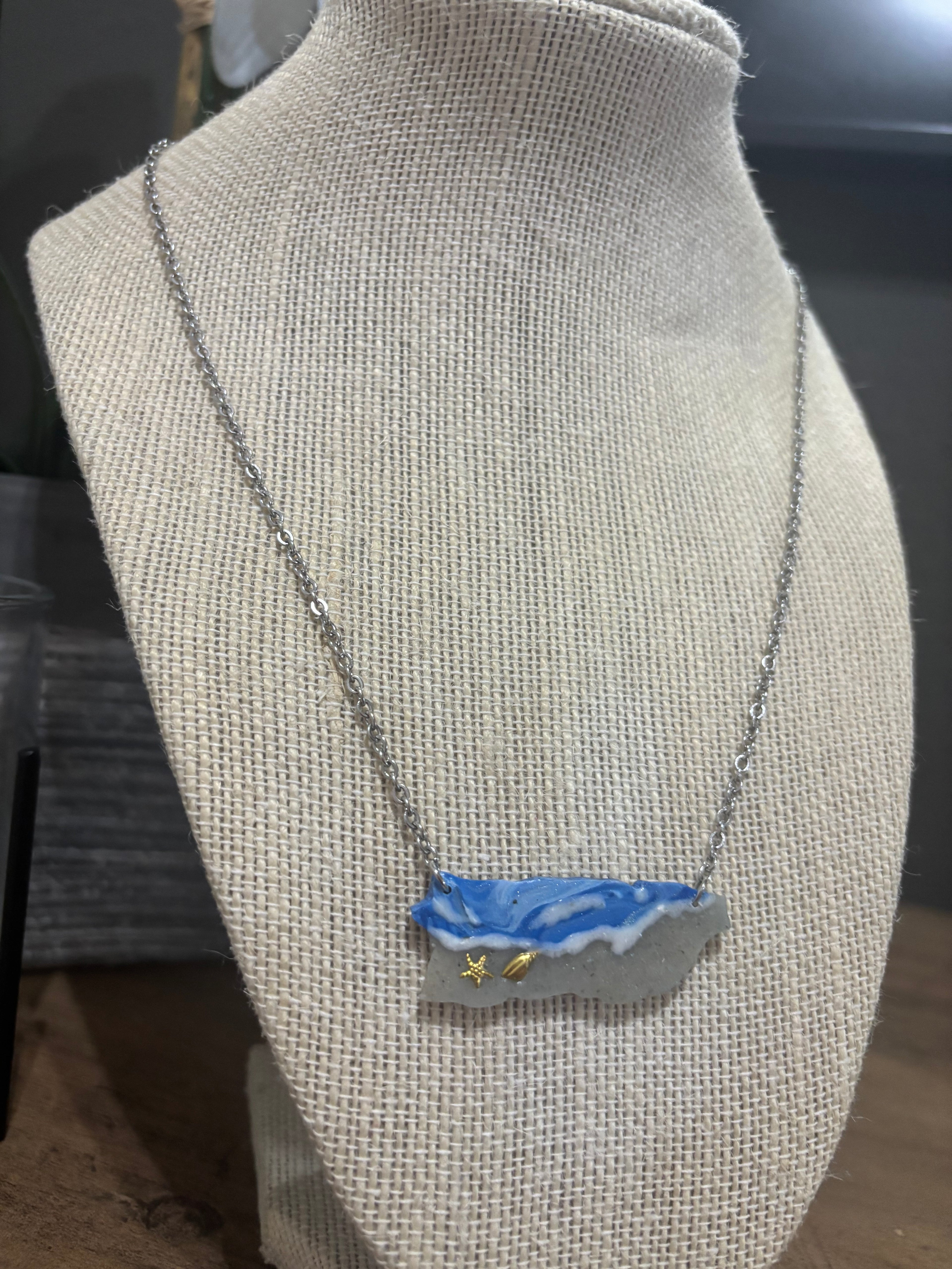 Puerto Rico Map Necklace