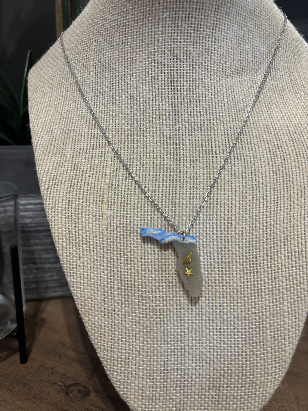 Florida Map Necklace