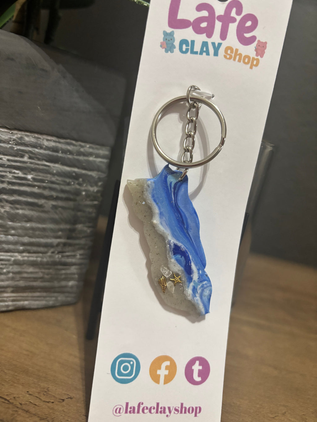 Puerto Rico Map Keychain