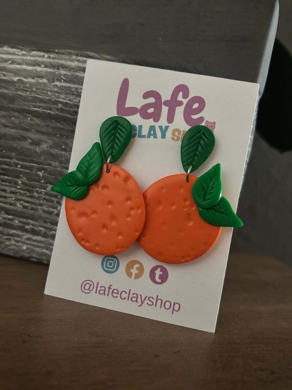 Orange Earrings-New
