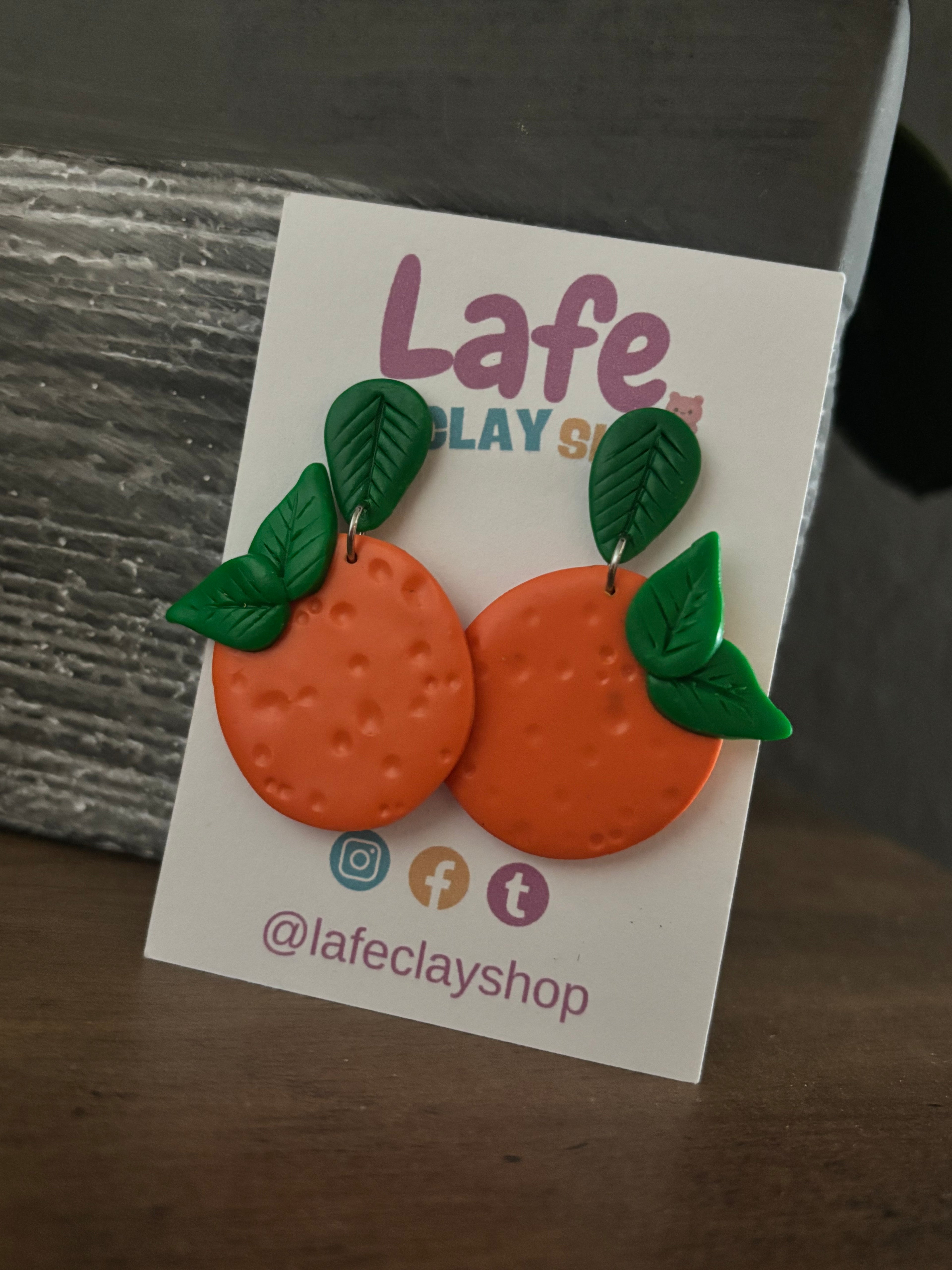 Orange Earrings-New