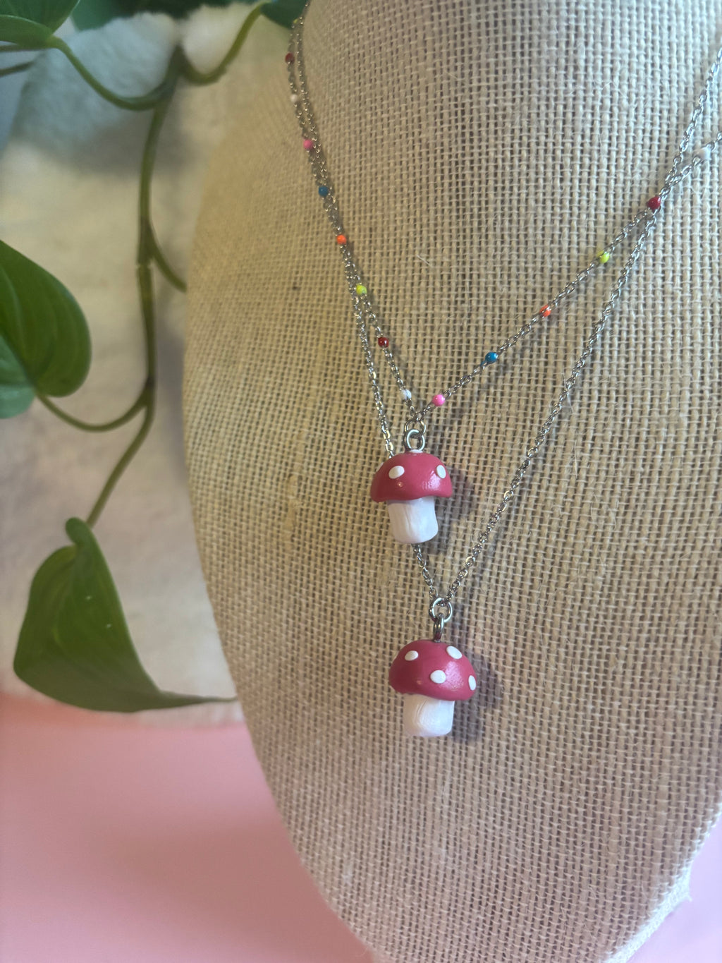 Mushroom Necklace