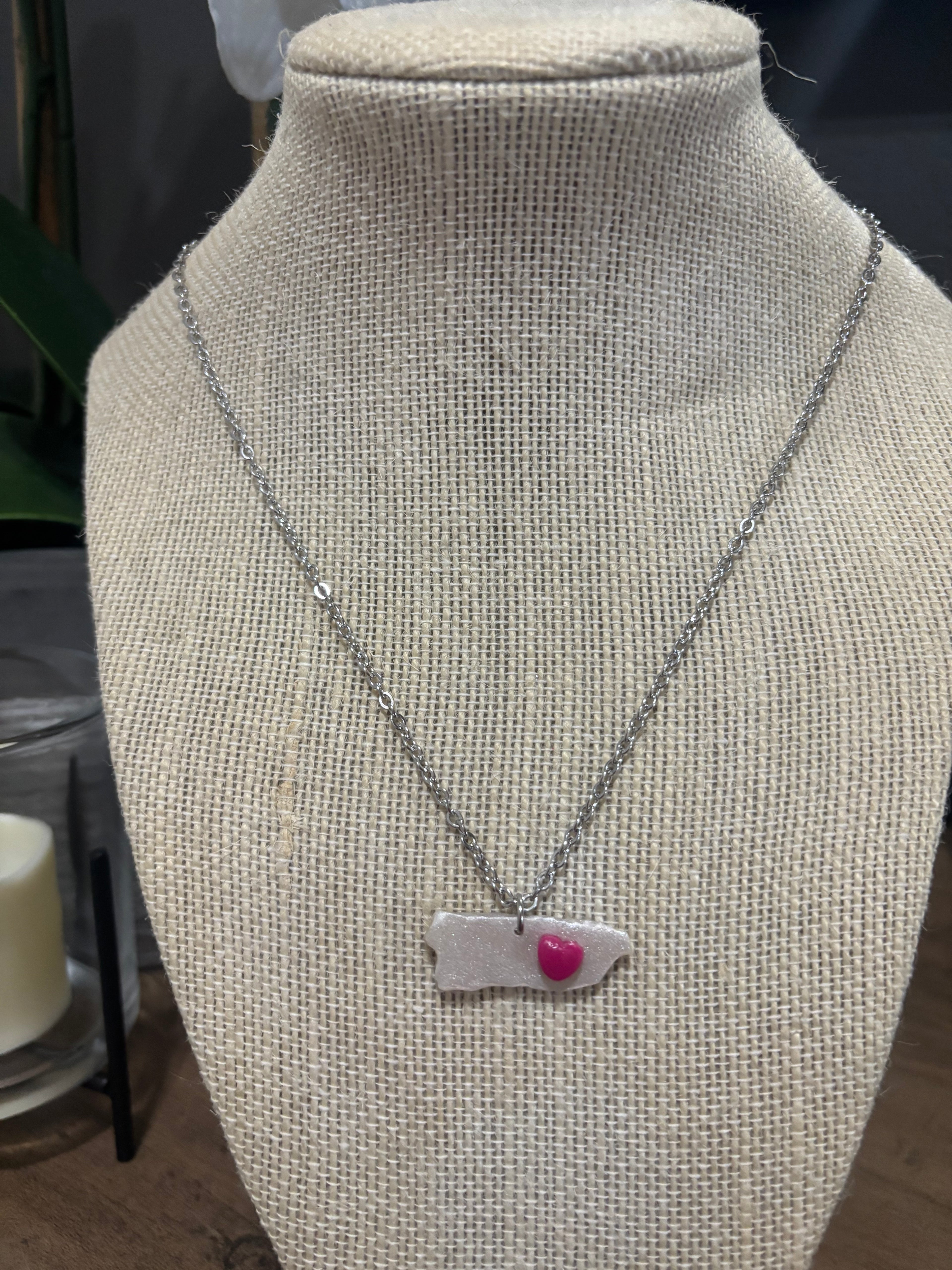 Puerto Rico Map Necklaces