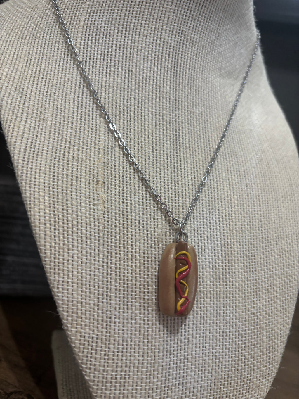 Hot Dog Necklace