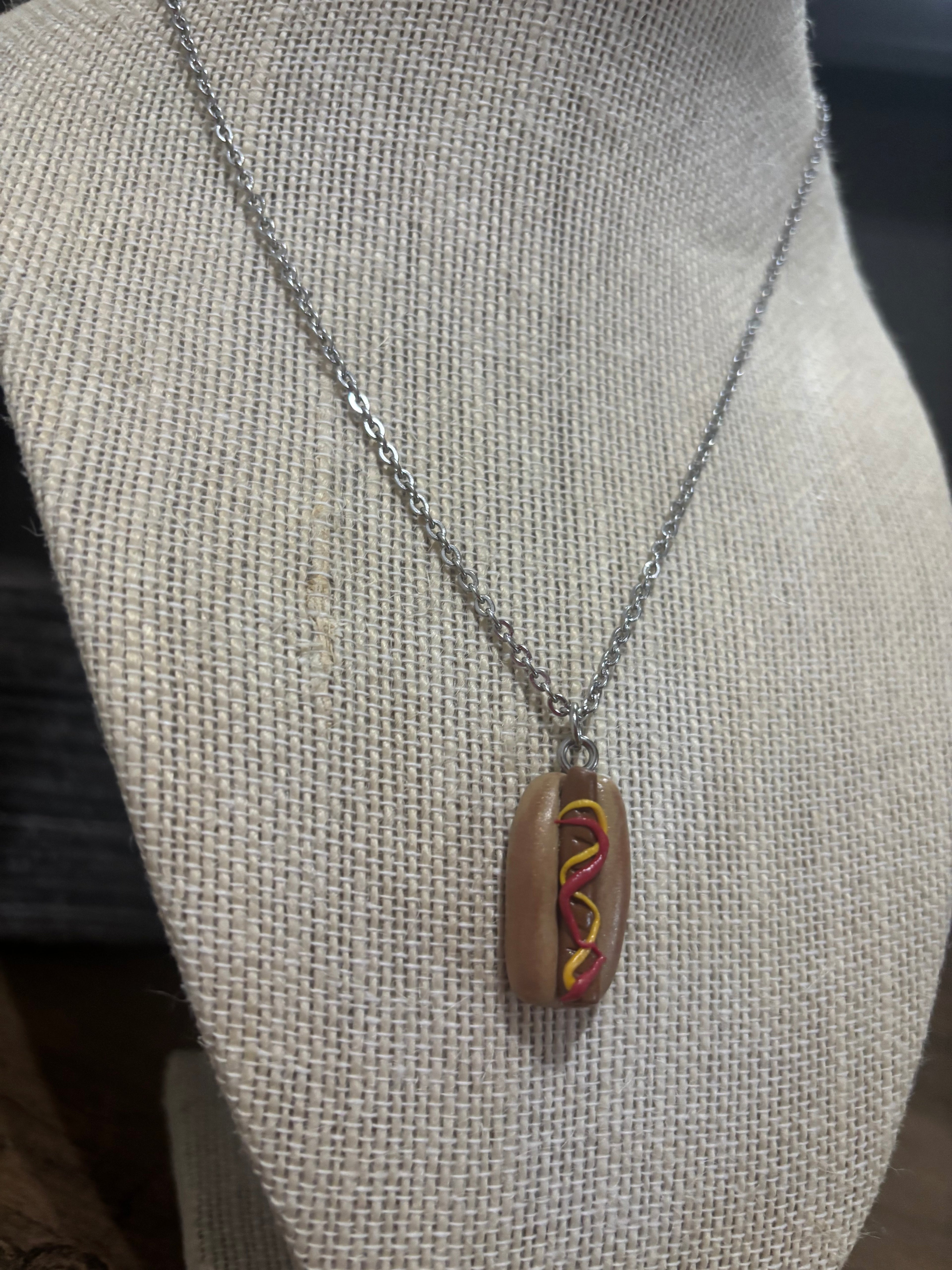 Hot Dog Necklace