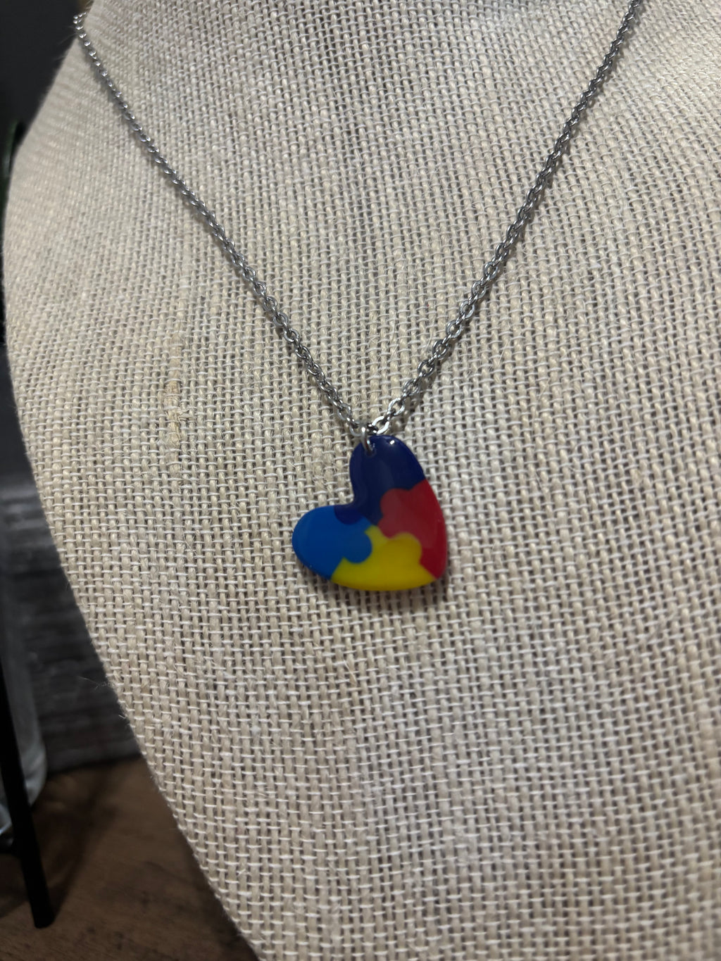 Autism Heart Necklace