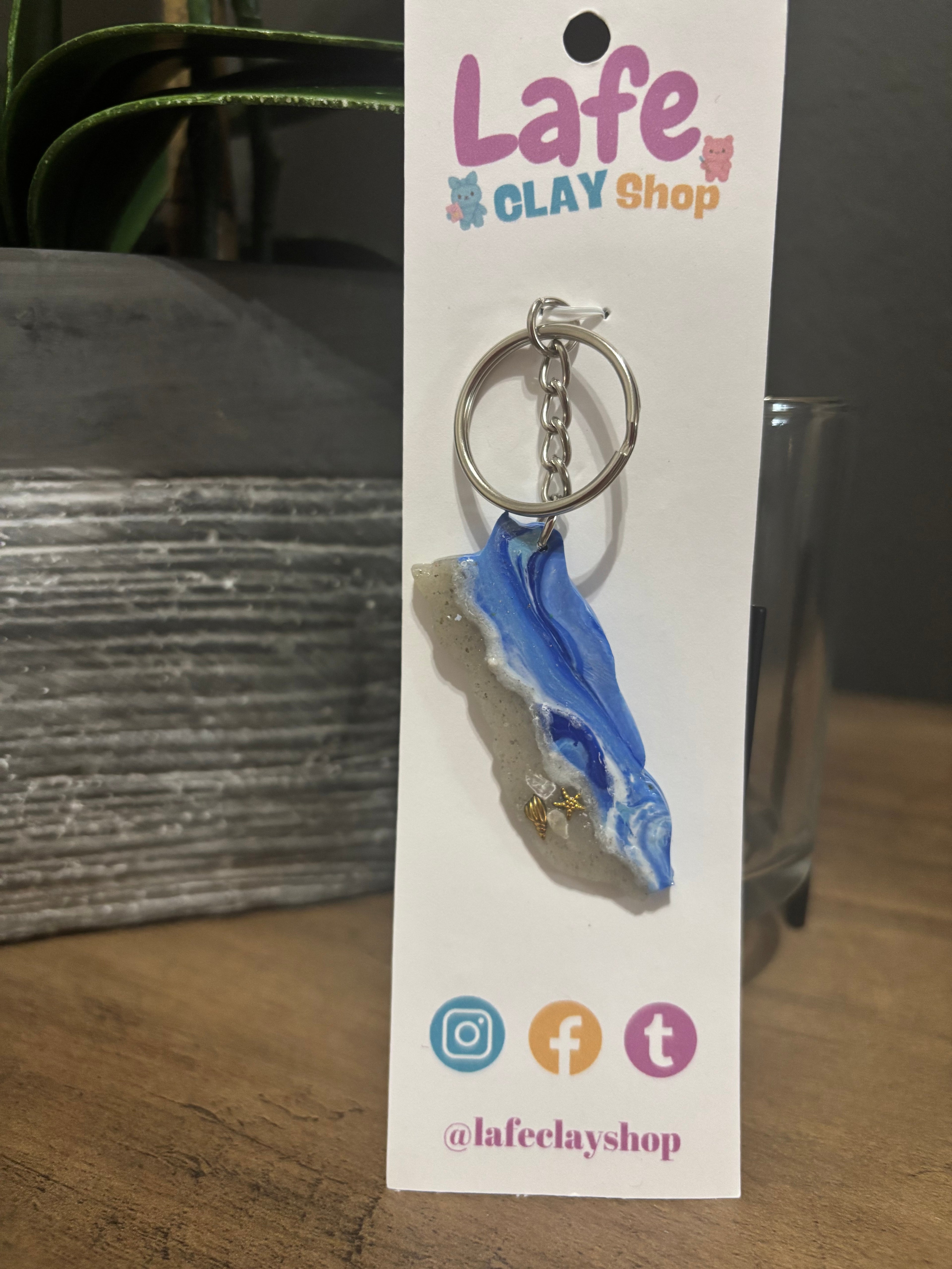 Puerto Rico Map Keychain