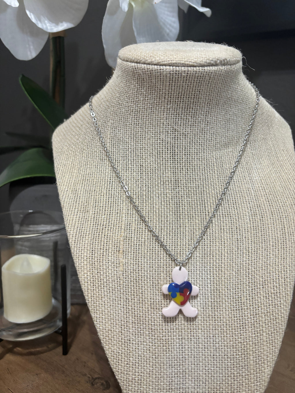 Heart Puzzle Buddy Necklace (Autism)