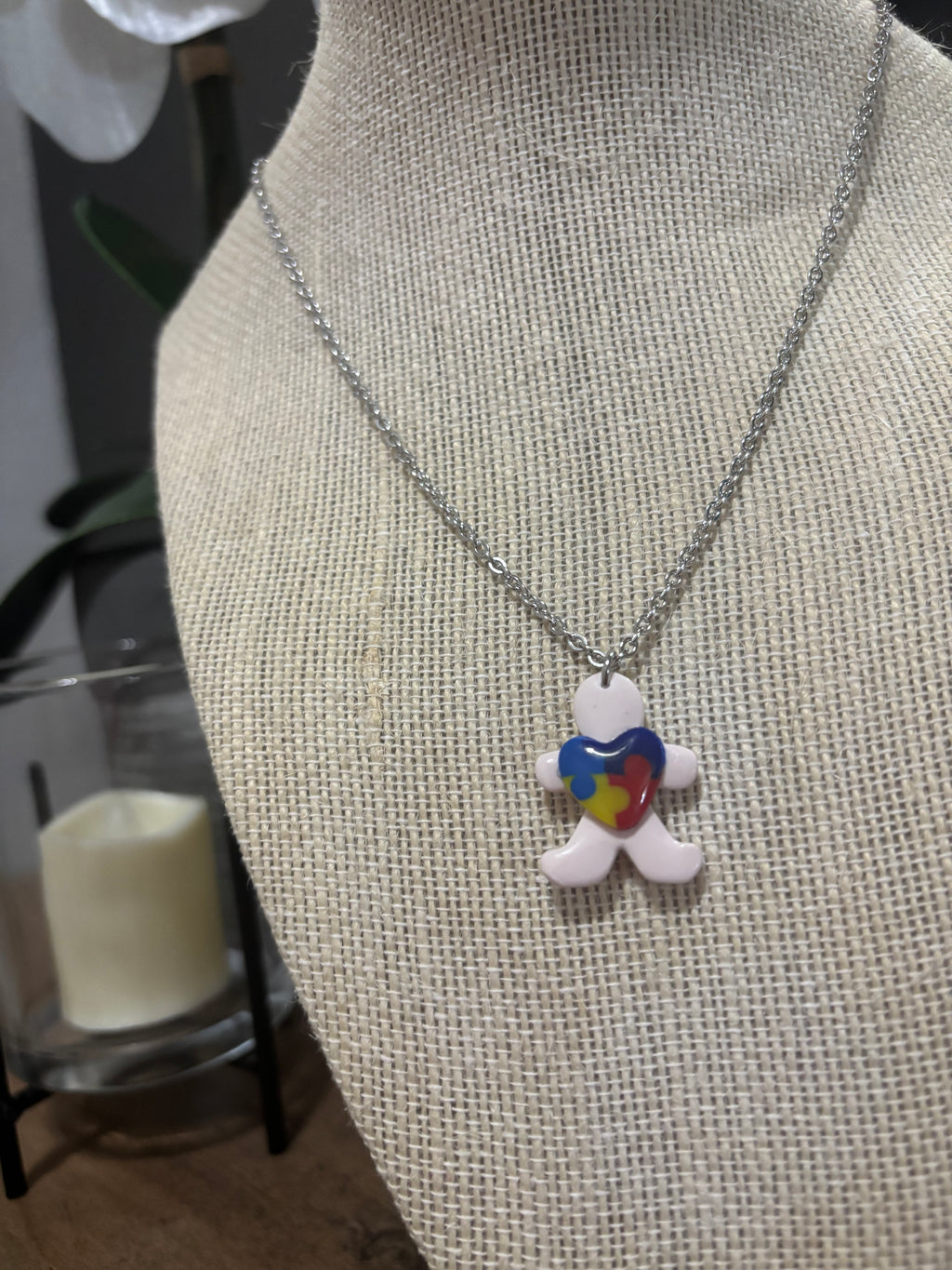 Heart Puzzle Buddy Necklace (Autism)