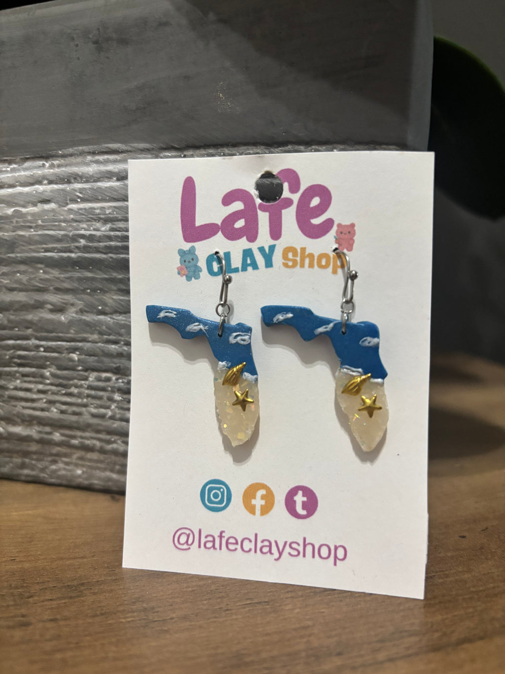 Florida Map Earrings