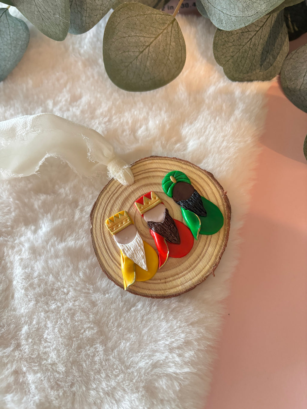 Three Kings Wood Ornament
