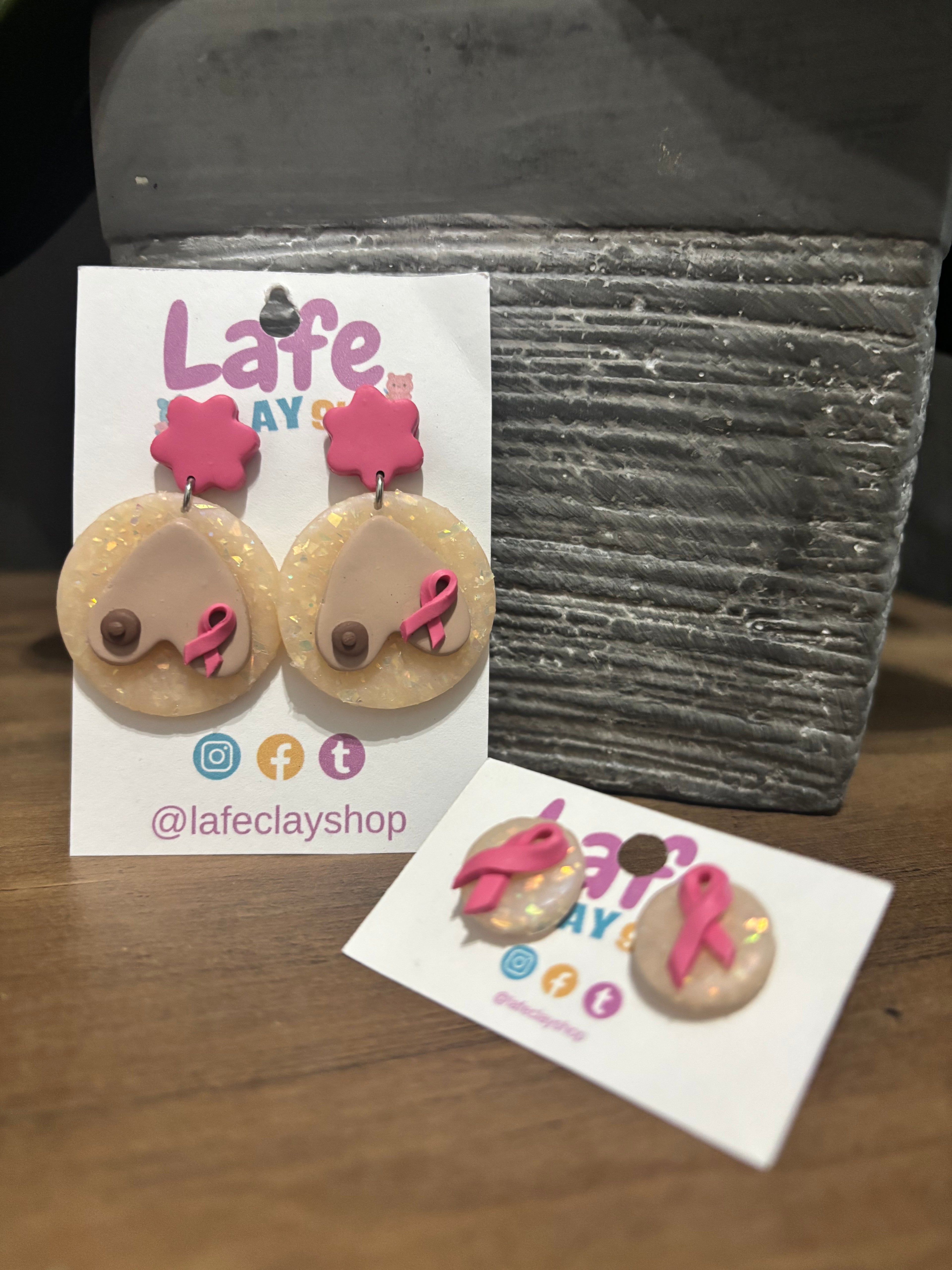 Breast Cancer Earrings