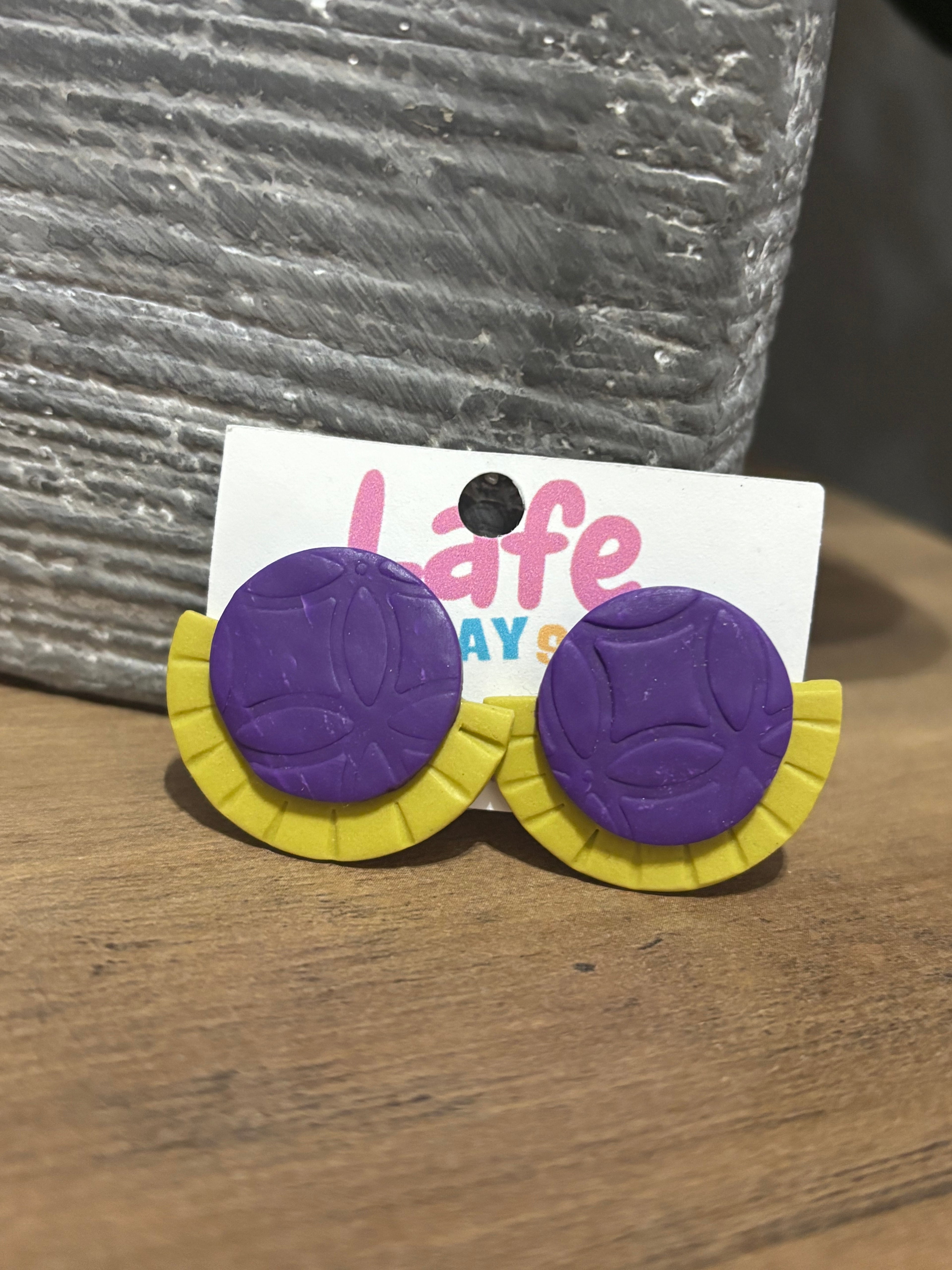 Purple and Green Studd